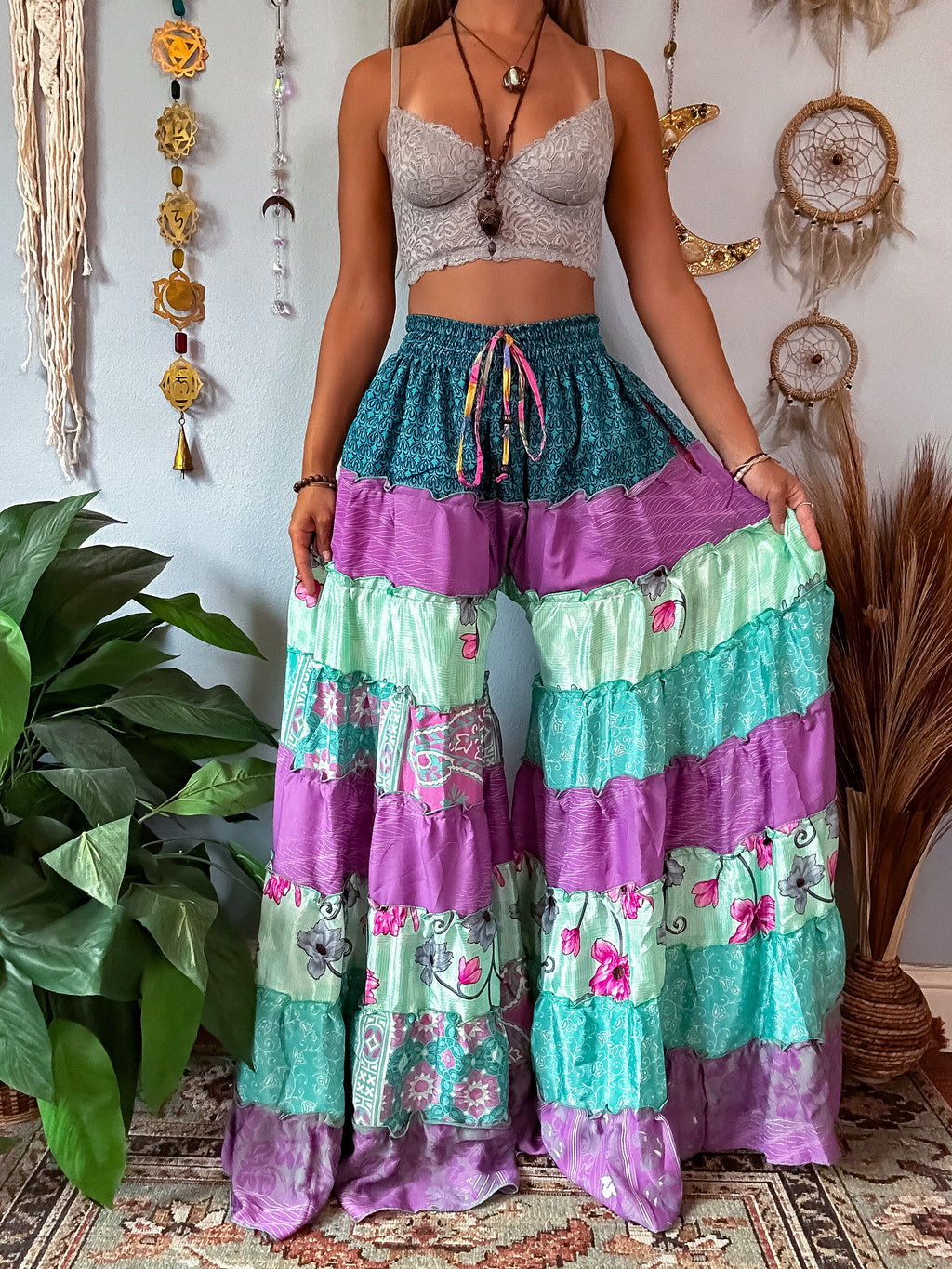 LUNA TIERED PANTS (regular) main image 1