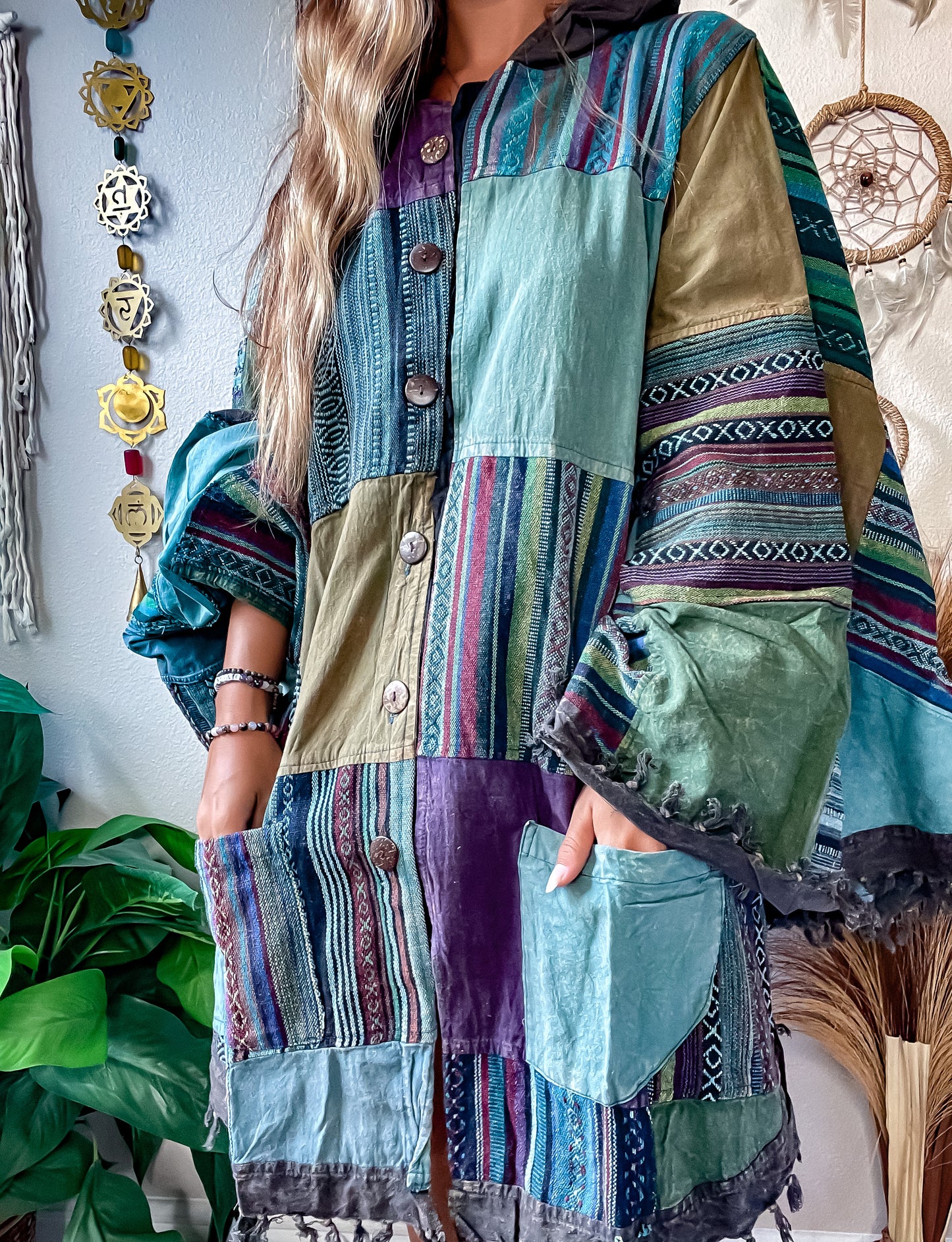 BERKELEY HOODED PONCHO - COOL