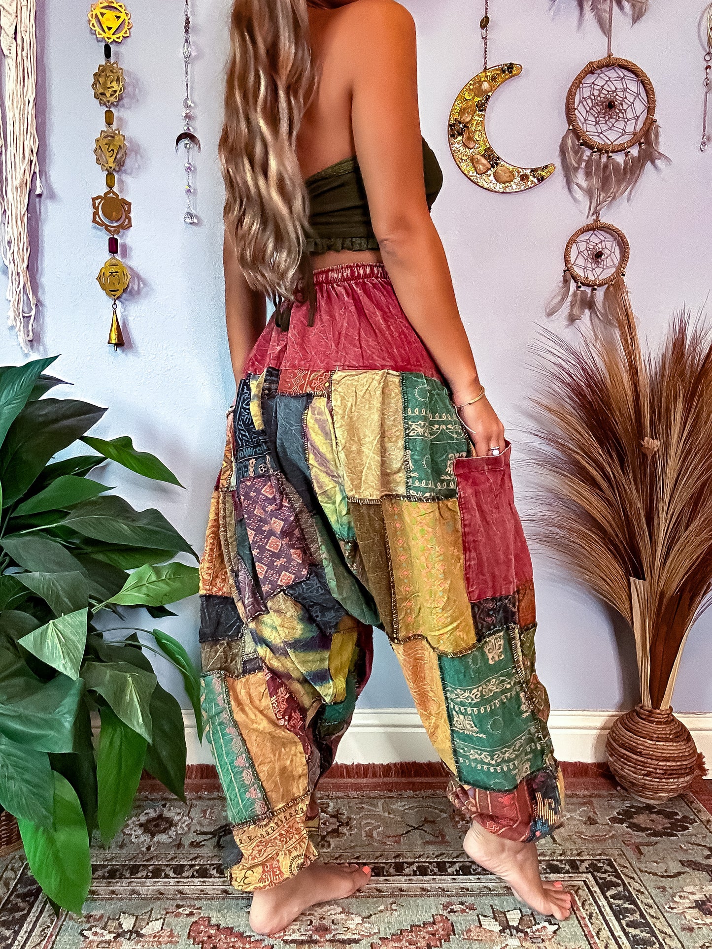 FORESTER HAREM TROUSERS - RUST