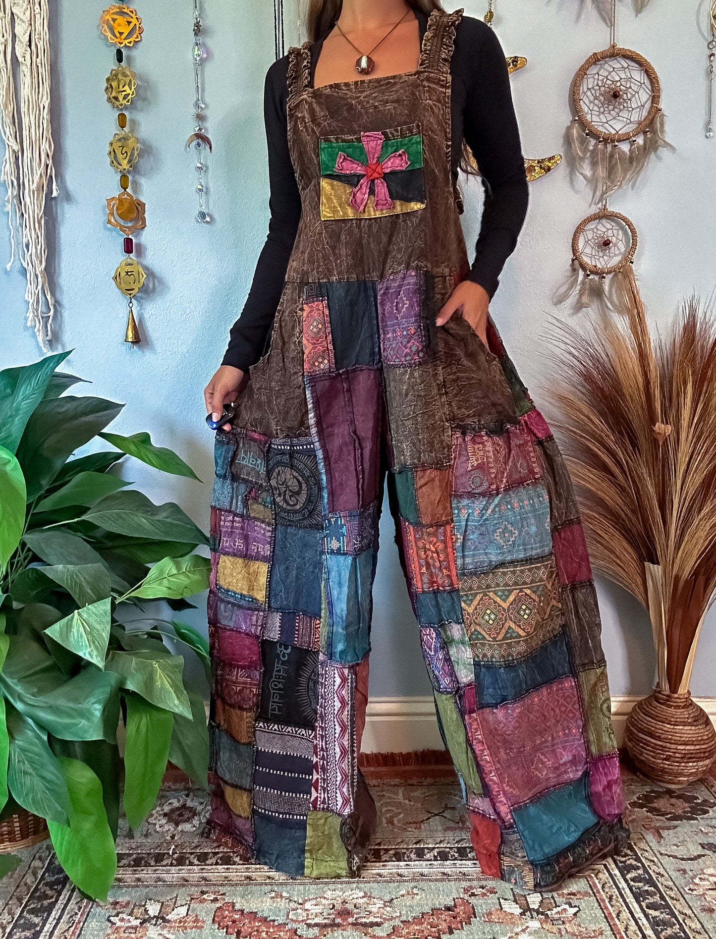 WOODLAND GARDEN OVERALLS - EARTH