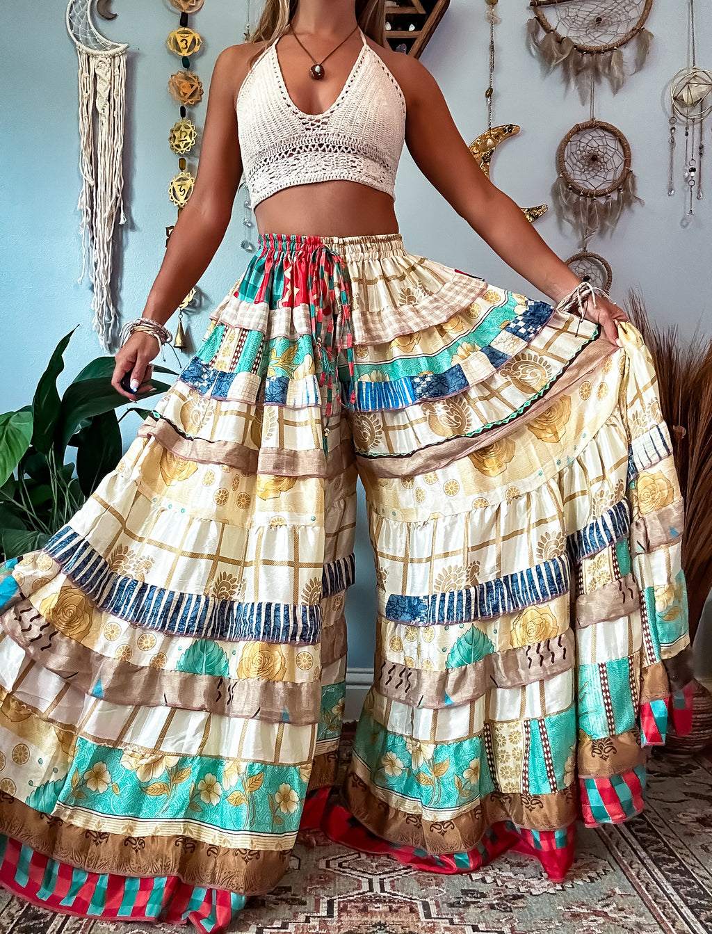LUNA TIERED PANTS (TALL) main image 0