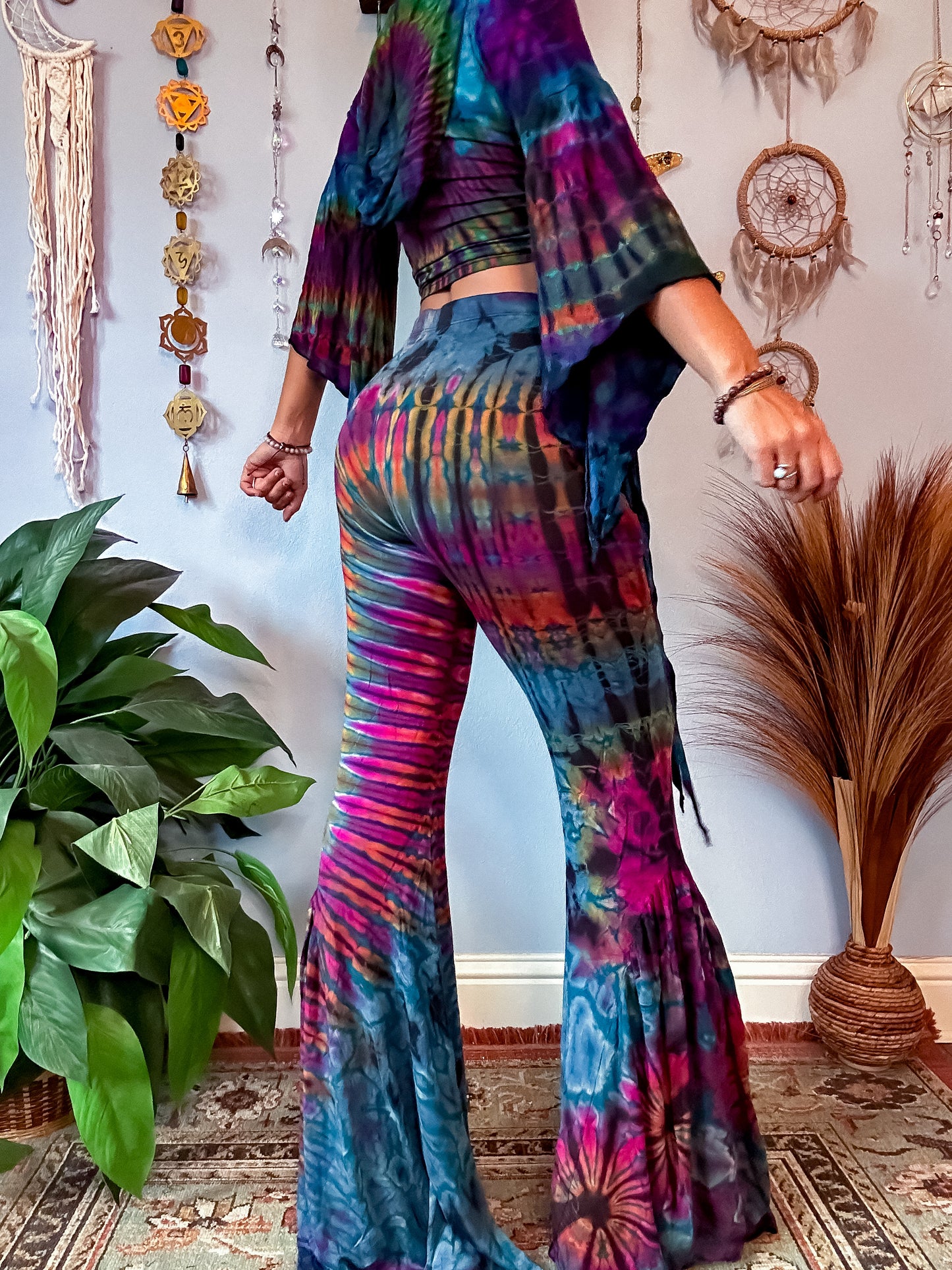 AURORA BELL BOTTOMS - TURQUOISE