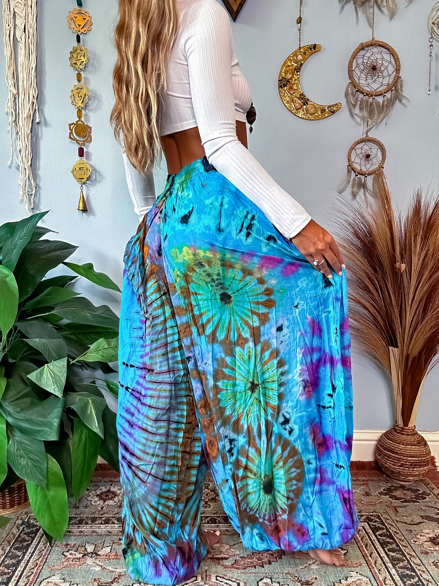 NOVA HAREM TROUSERS - GLACIER