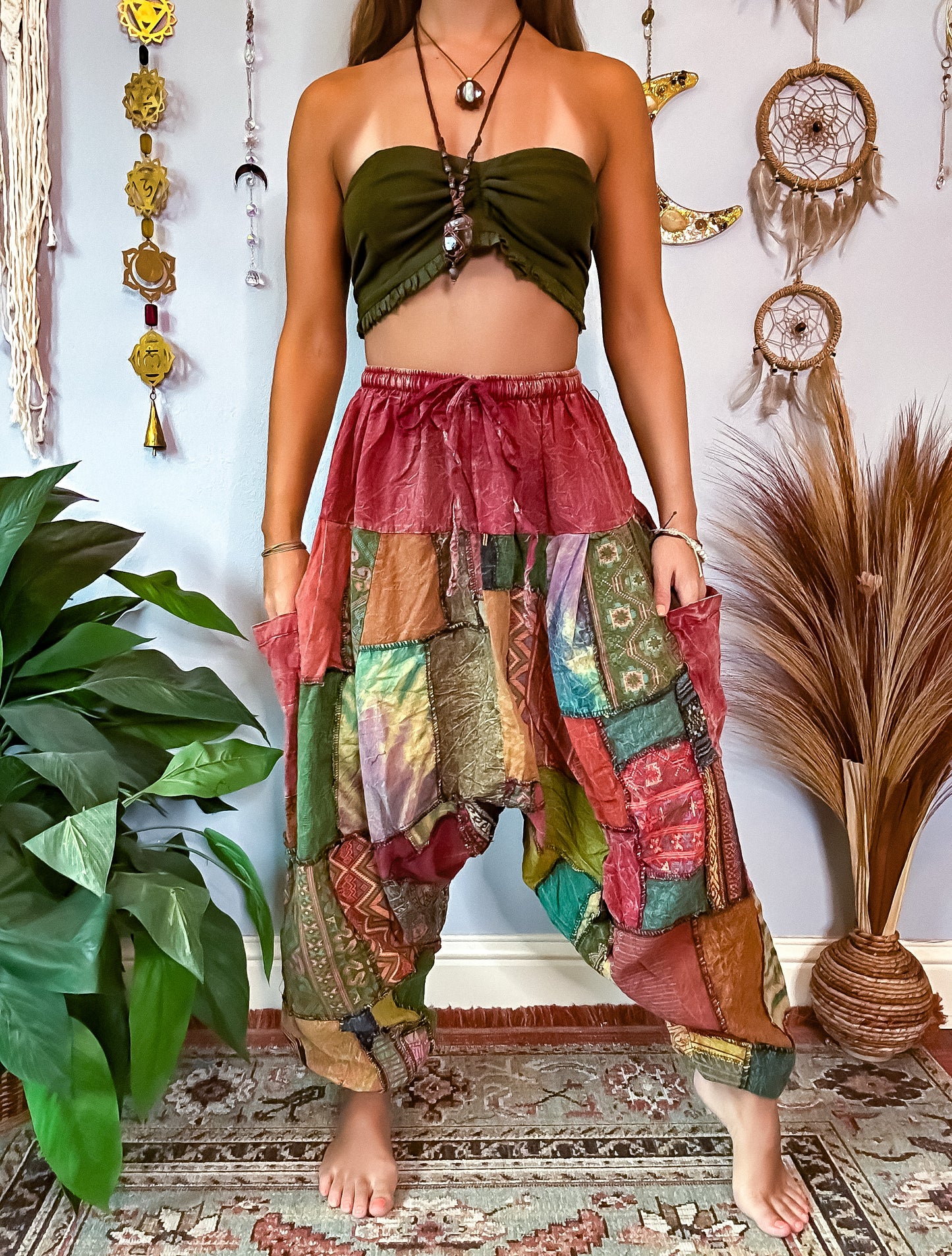 FORESTER HAREM TROUSERS - RUST
