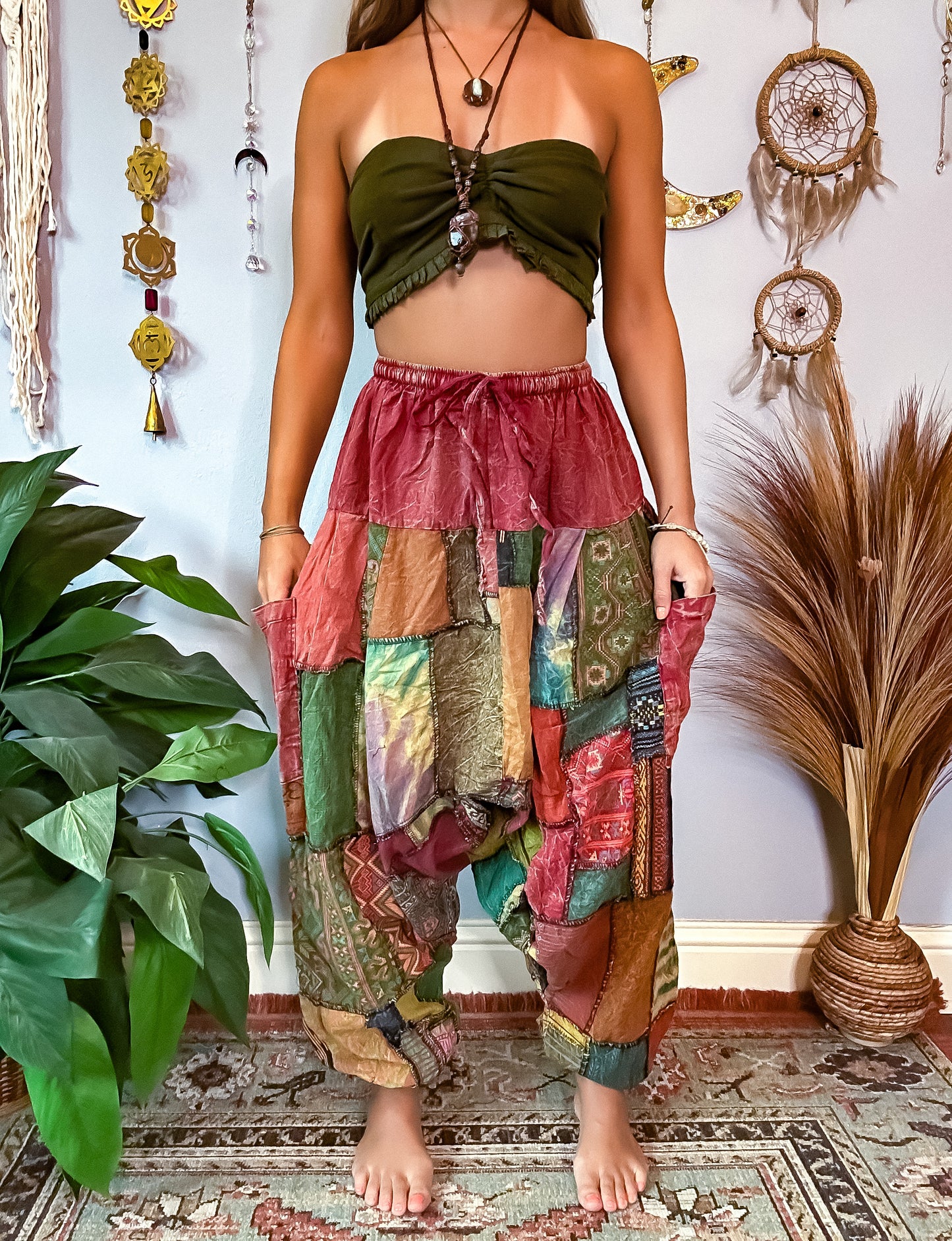 FORESTER HAREM TROUSERS - RUST