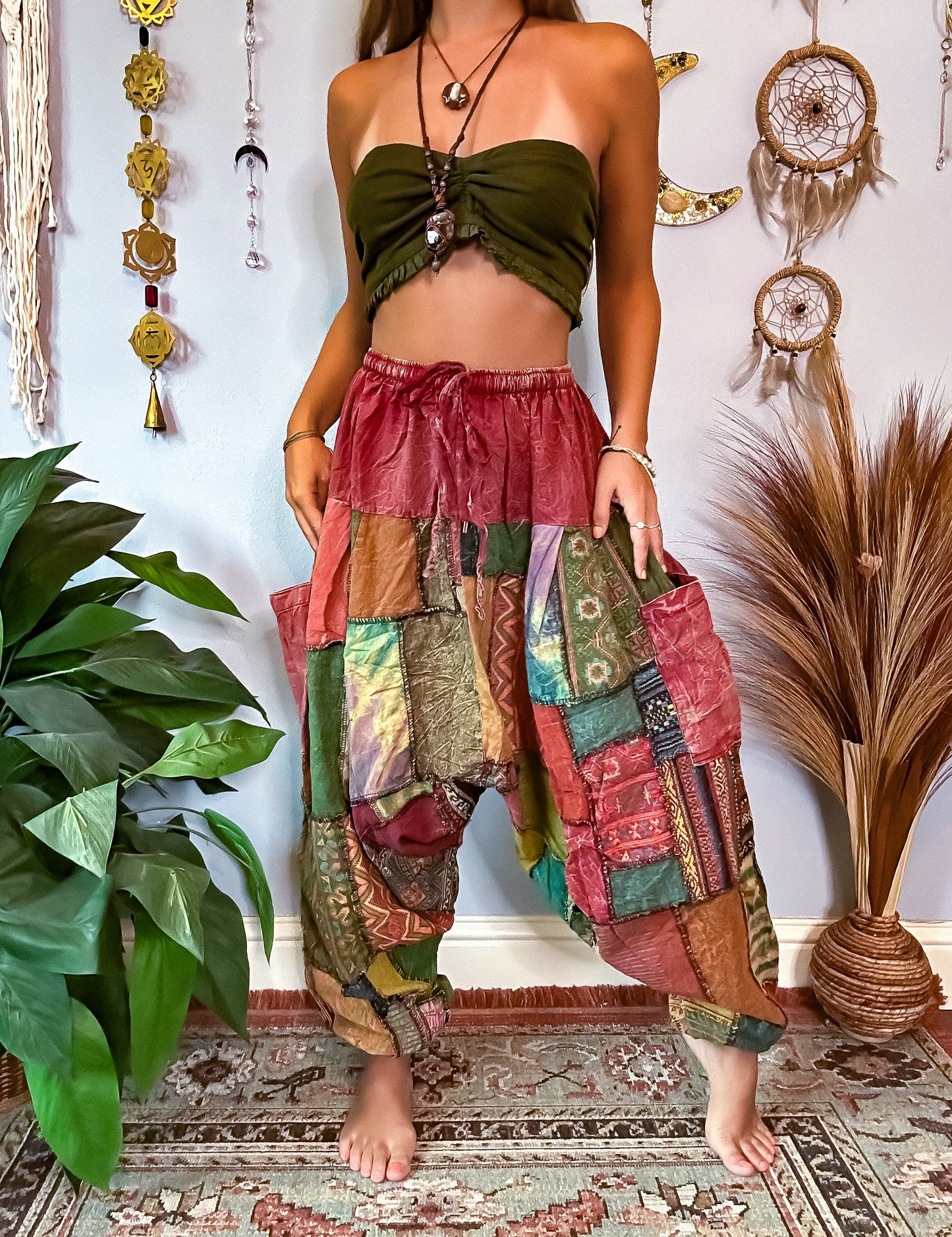 FORESTER HAREM TROUSERS - RUST