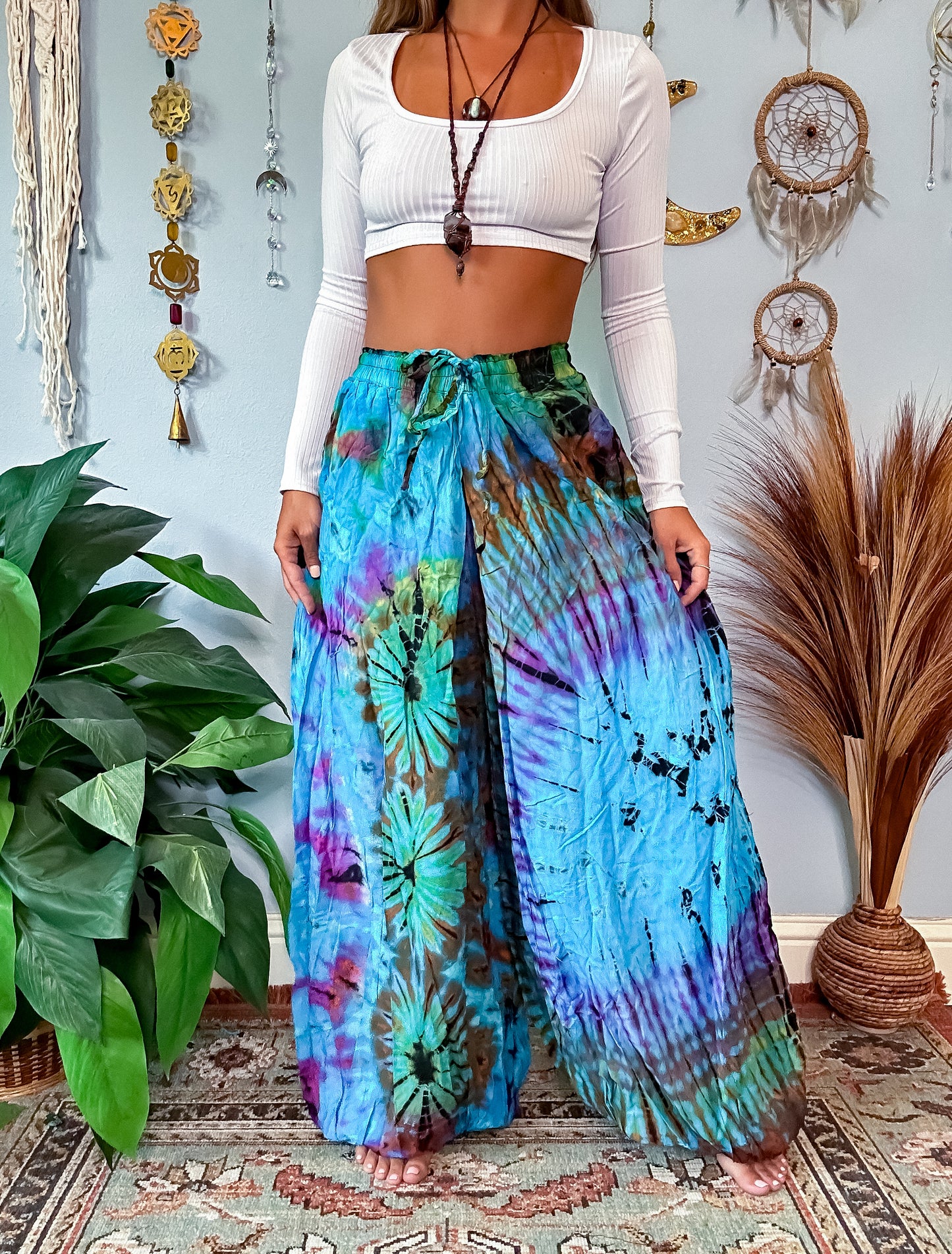 NOVA HAREM TROUSERS - GLACIER