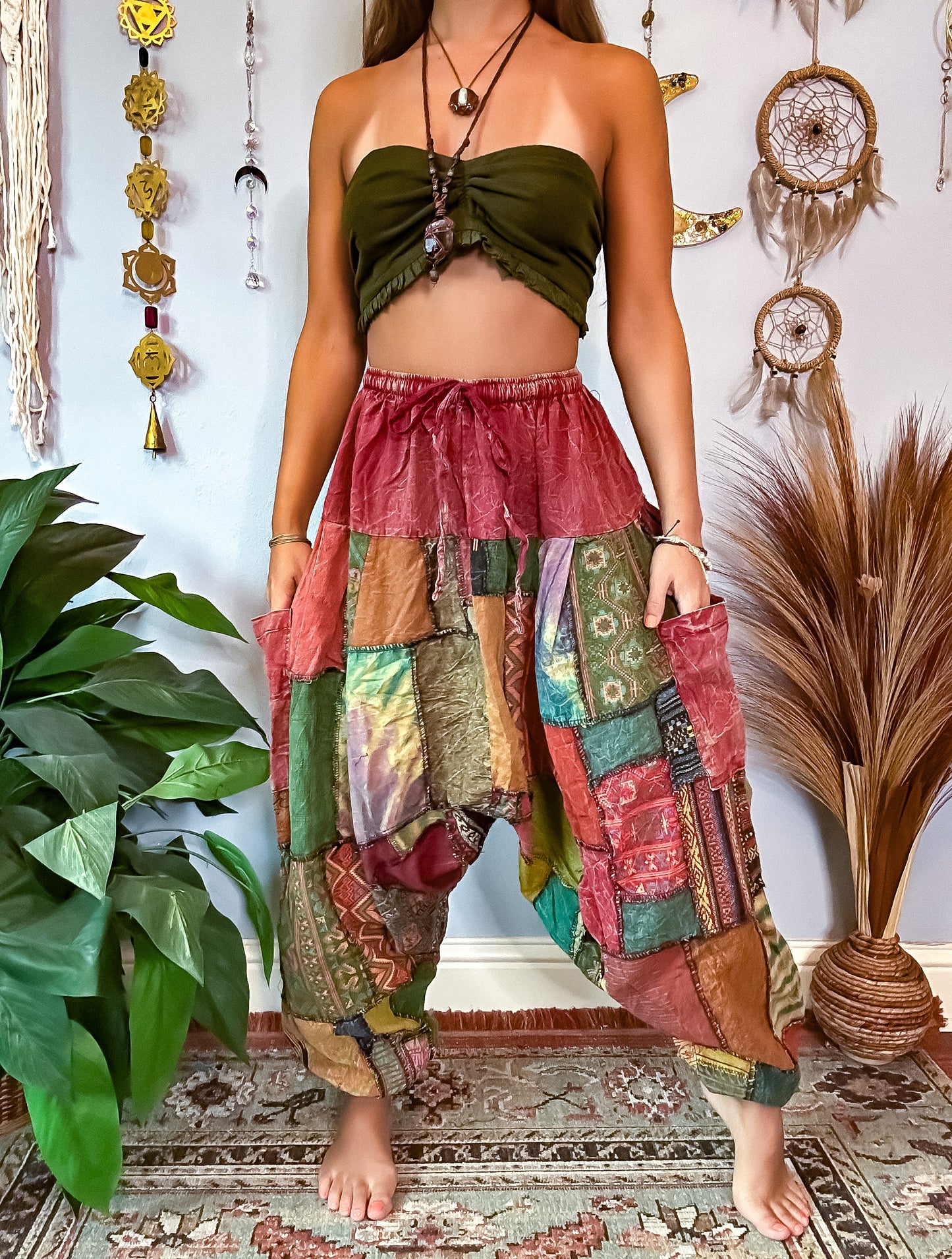 FORESTER HAREM TROUSERS - RUST