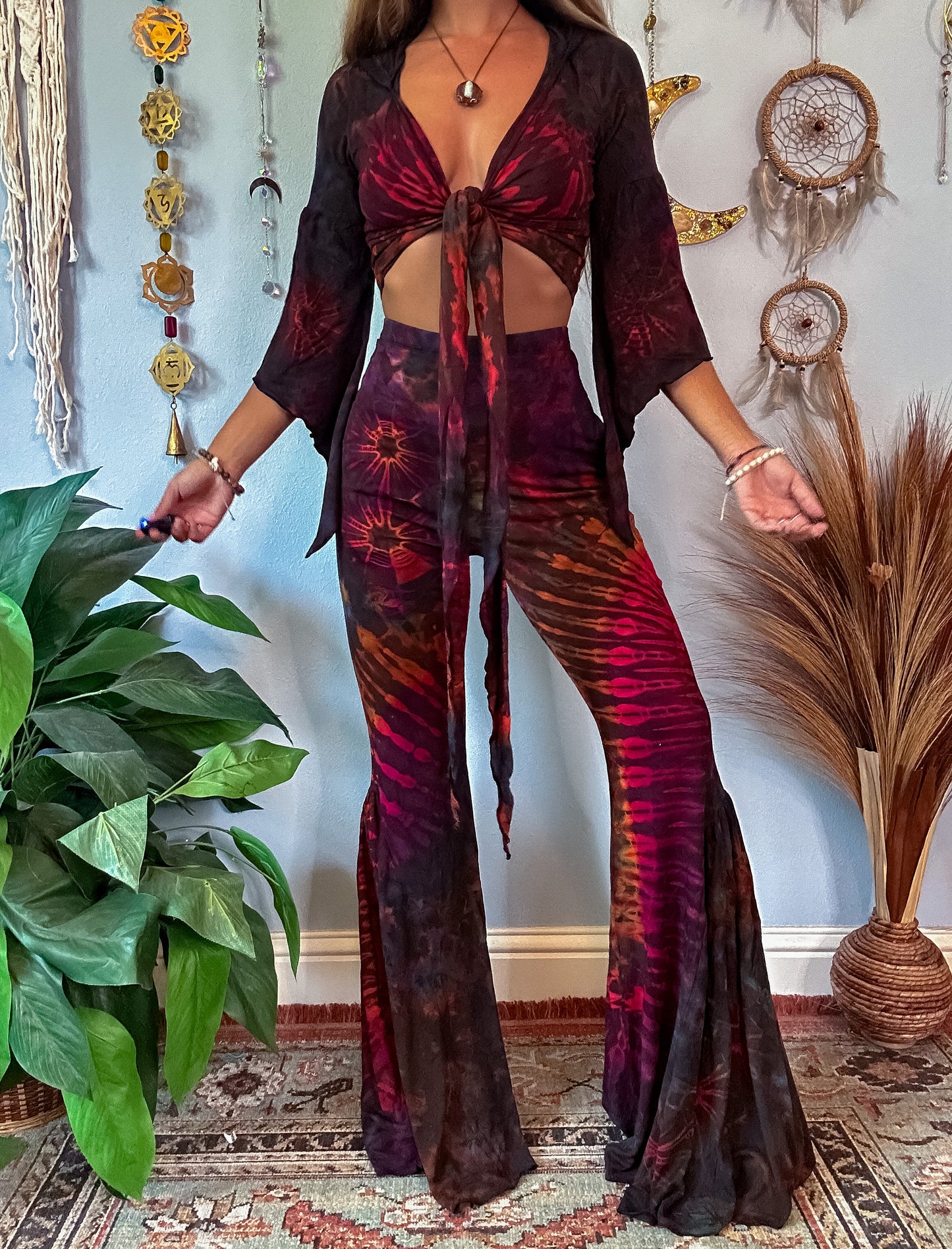 AURORA BELL BOTTOMS - BROWN