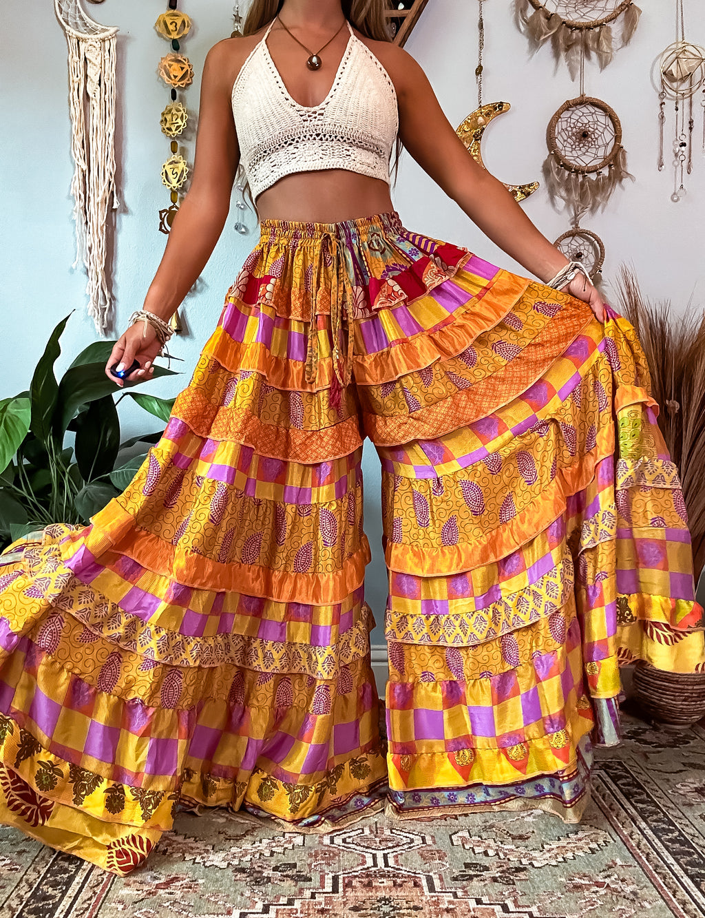 LUNA TIERED PANTS (TALL) main image 1
