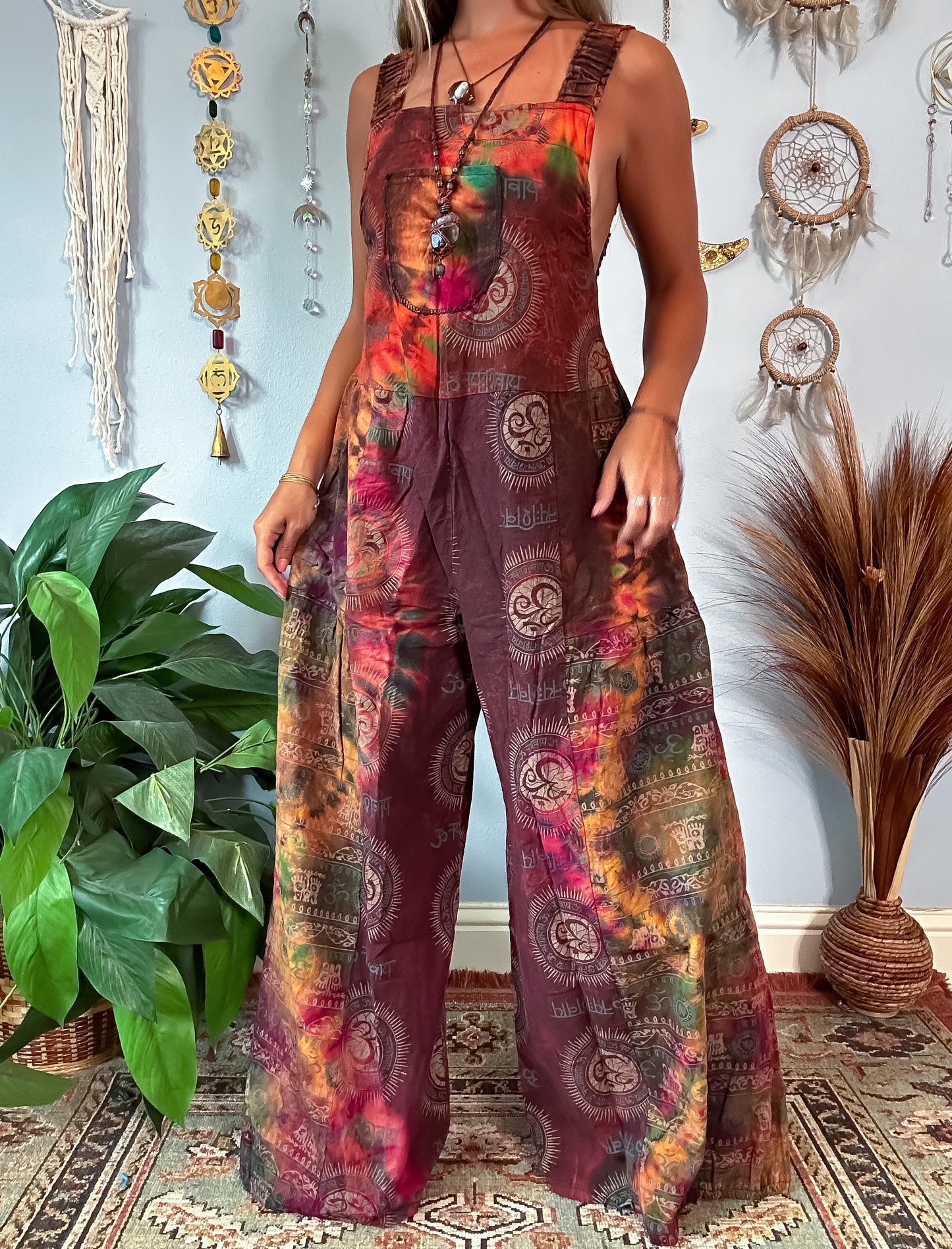 OMARI WIDE LEG OVERALLS