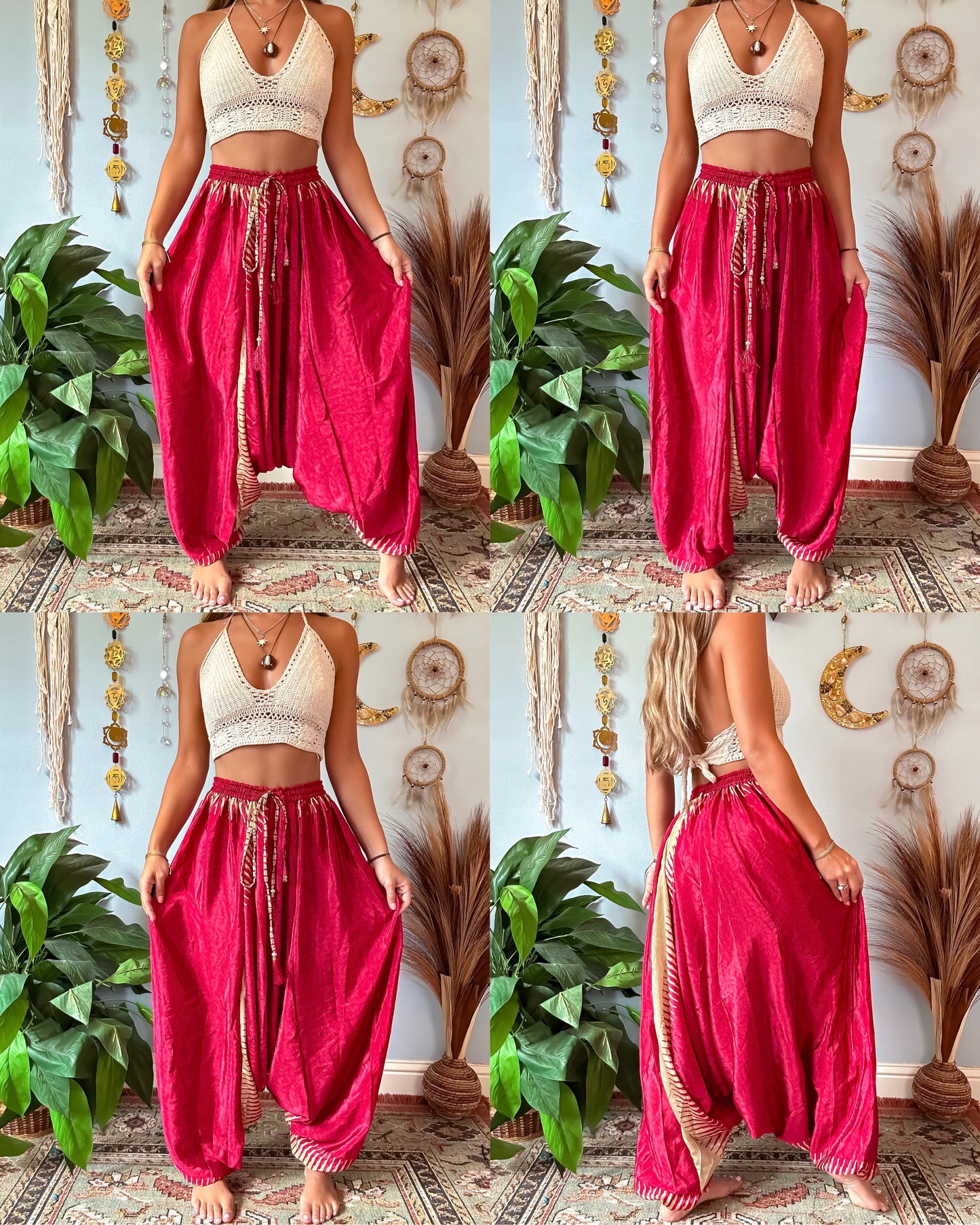ROWAN DROP CROTCH HAREM TROUSERS