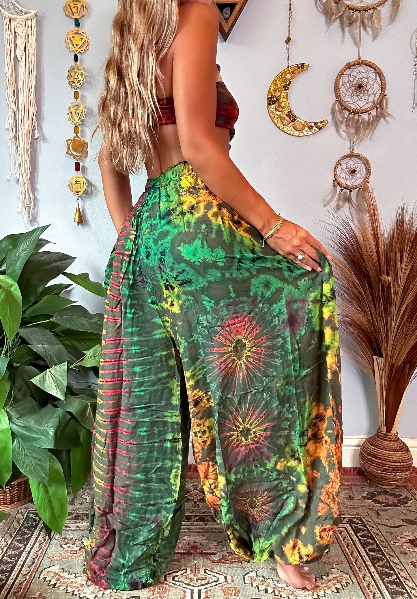 NOVA HAREM TROUSERS - FOREST