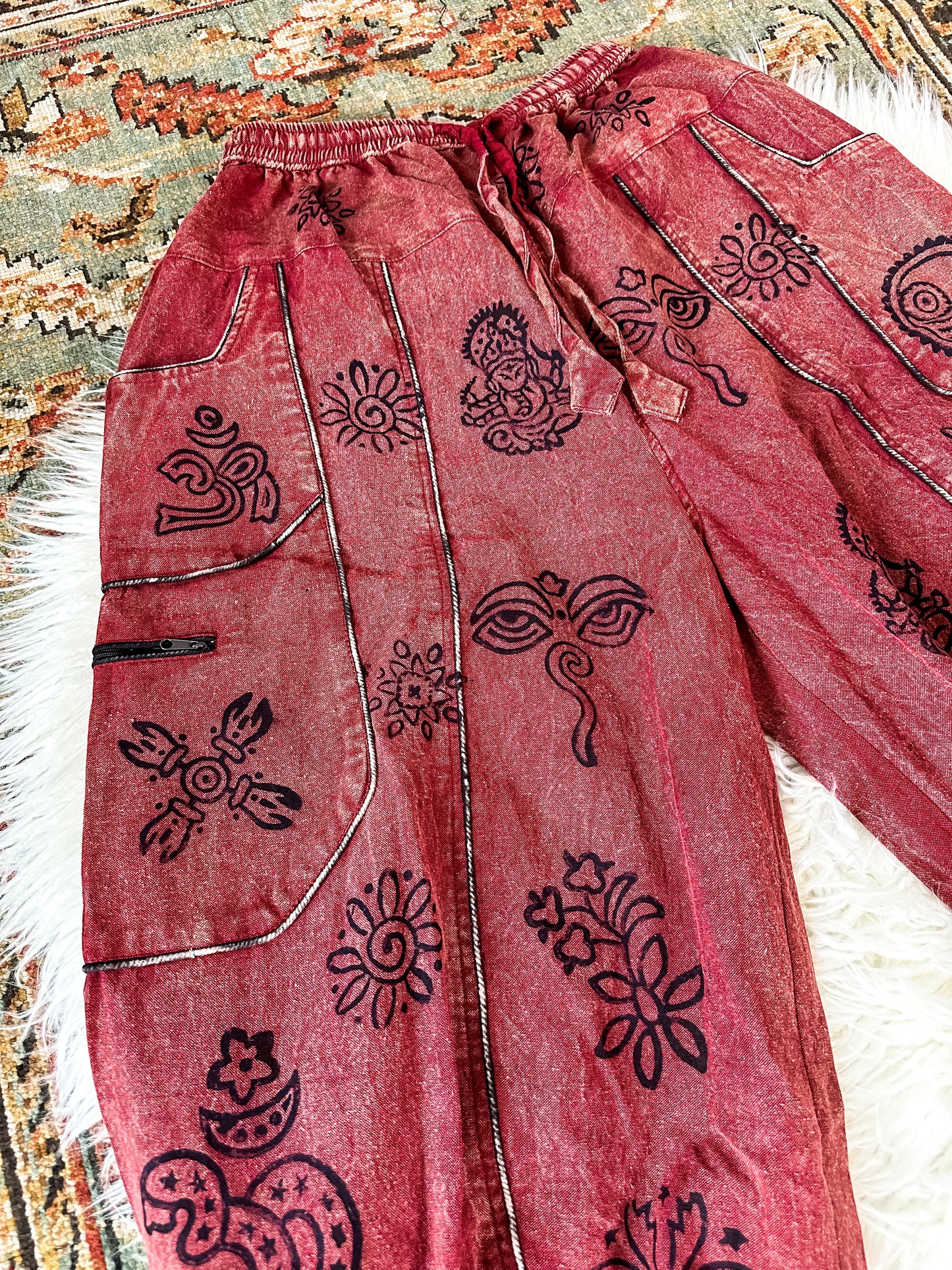 CELESTIA HAREM TROUSERS - RUST