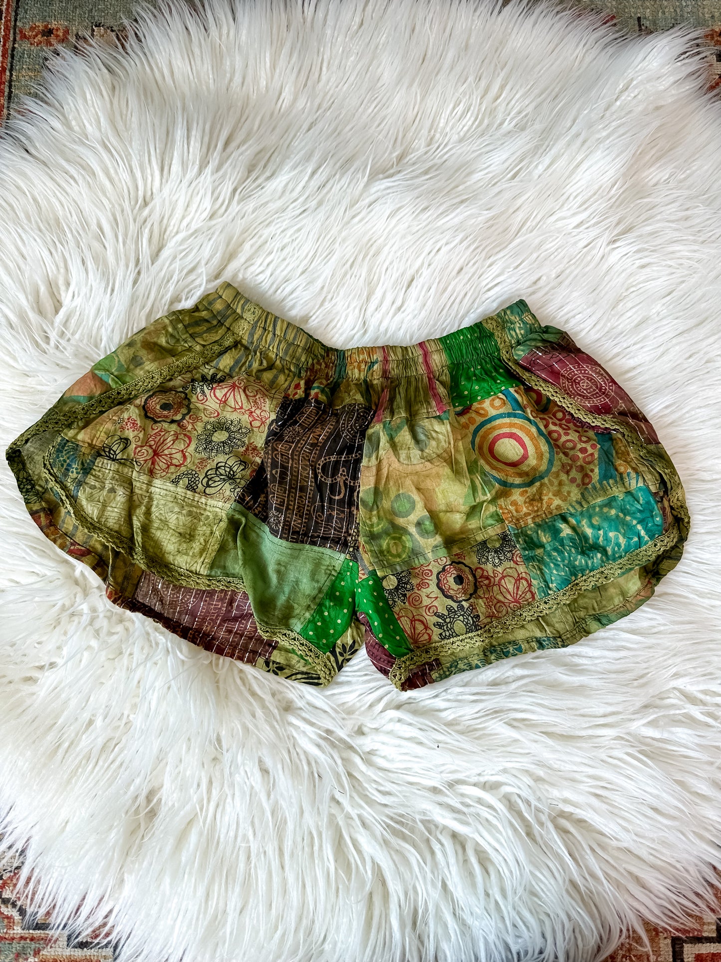 OLETTE LOW RISE SHORTS - OLIVE