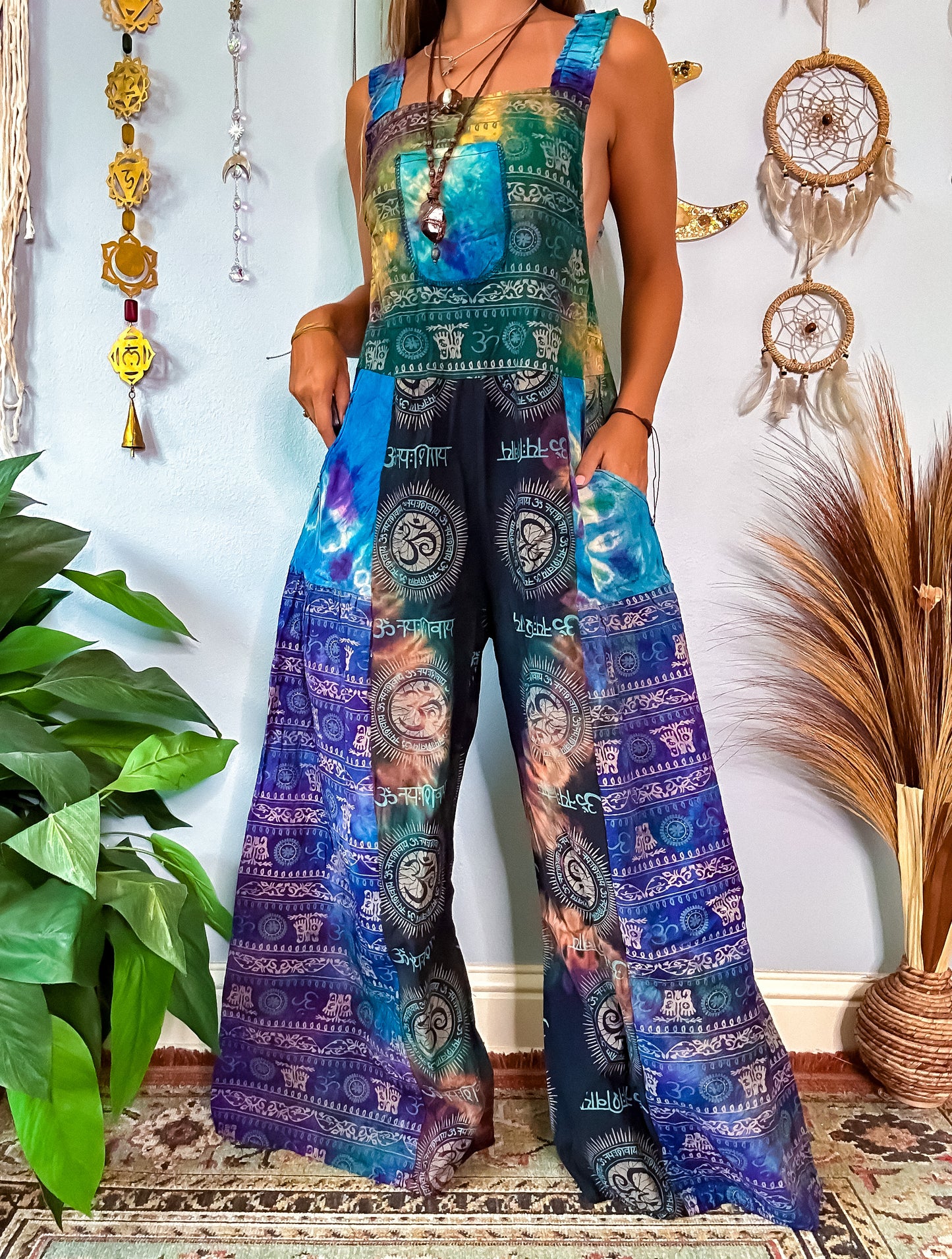 OMARI WIDE LEG OVERALLS