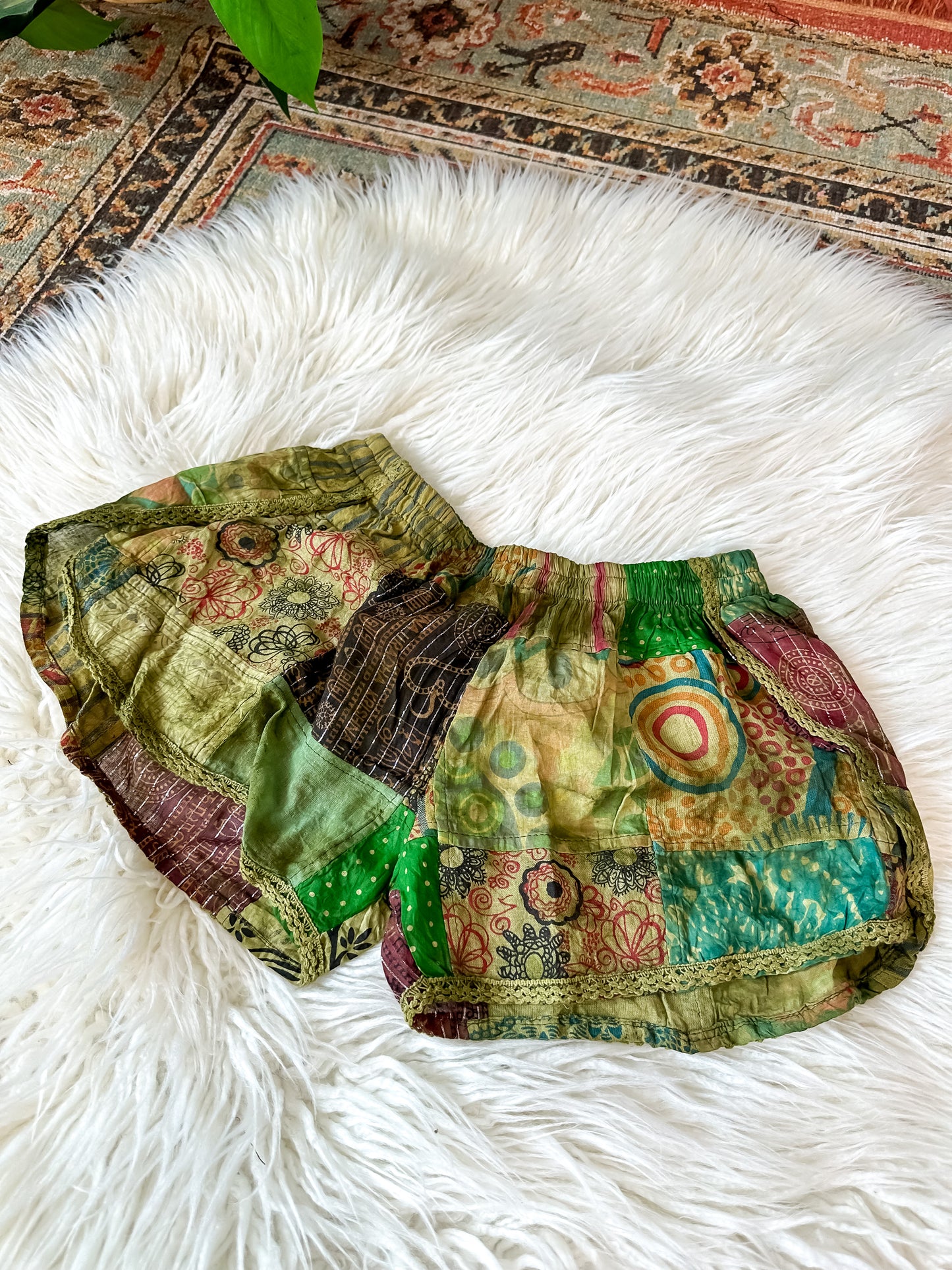 OLETTE LOW RISE SHORTS - OLIVE
