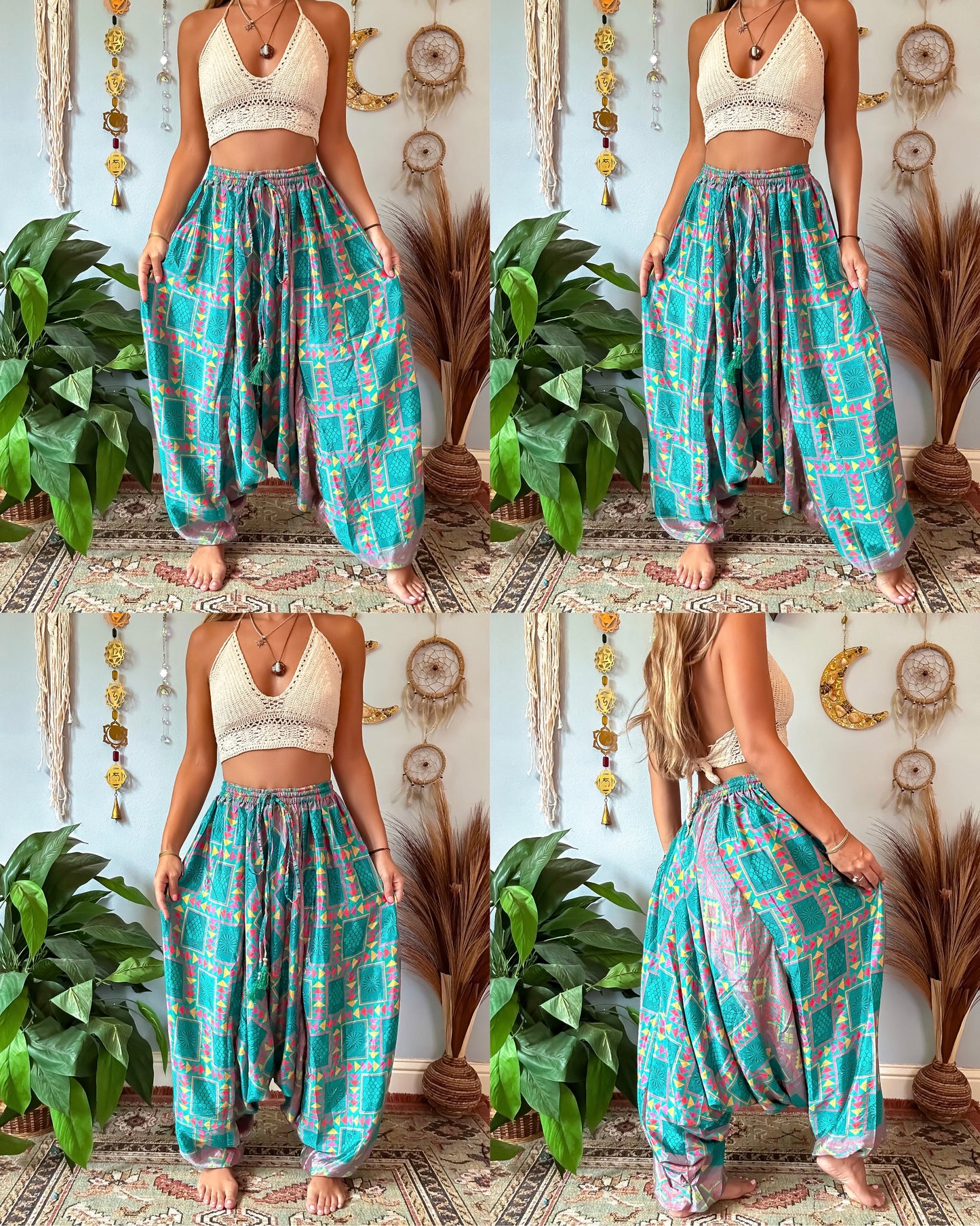 ROWAN DROP CROTCH HAREM TROUSERS