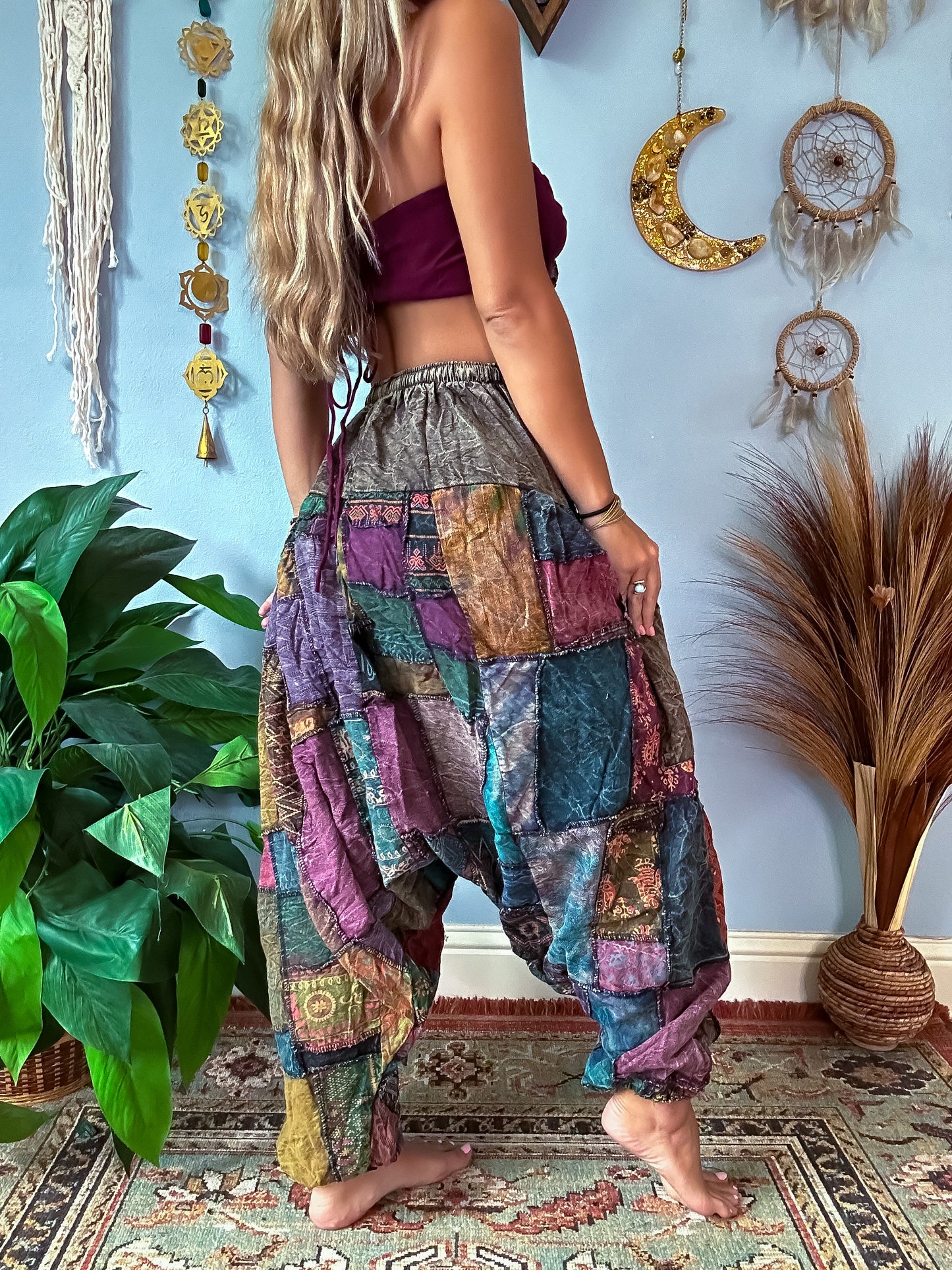 FORESTER HAREM TROUSERS - EARTH