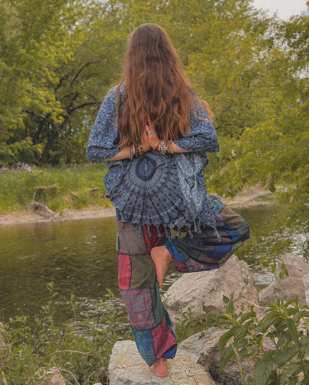 WOODLAND HAREM TROUSERS - COOL TONED