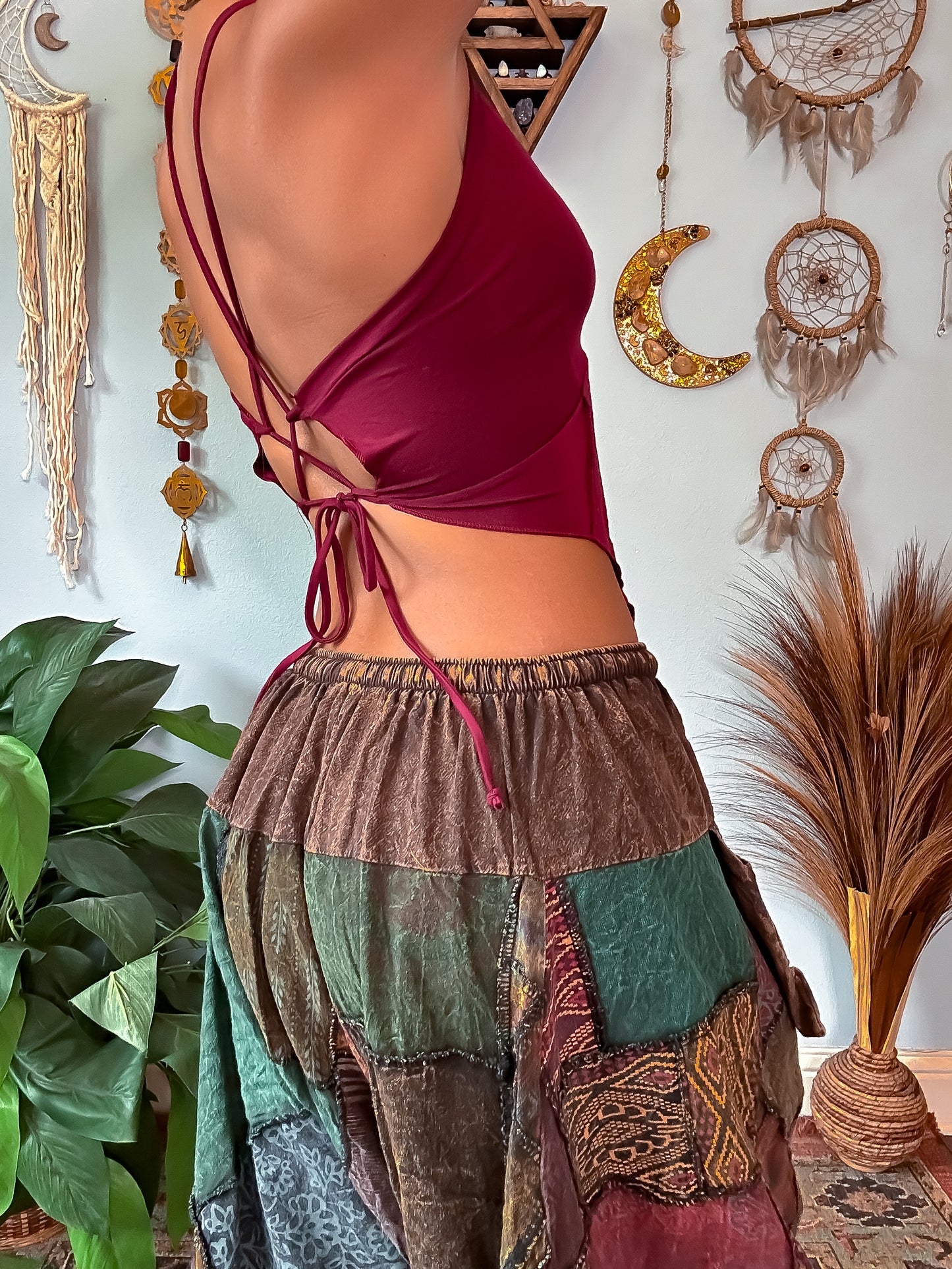 ELLERY PIXIE TOP - MAROON