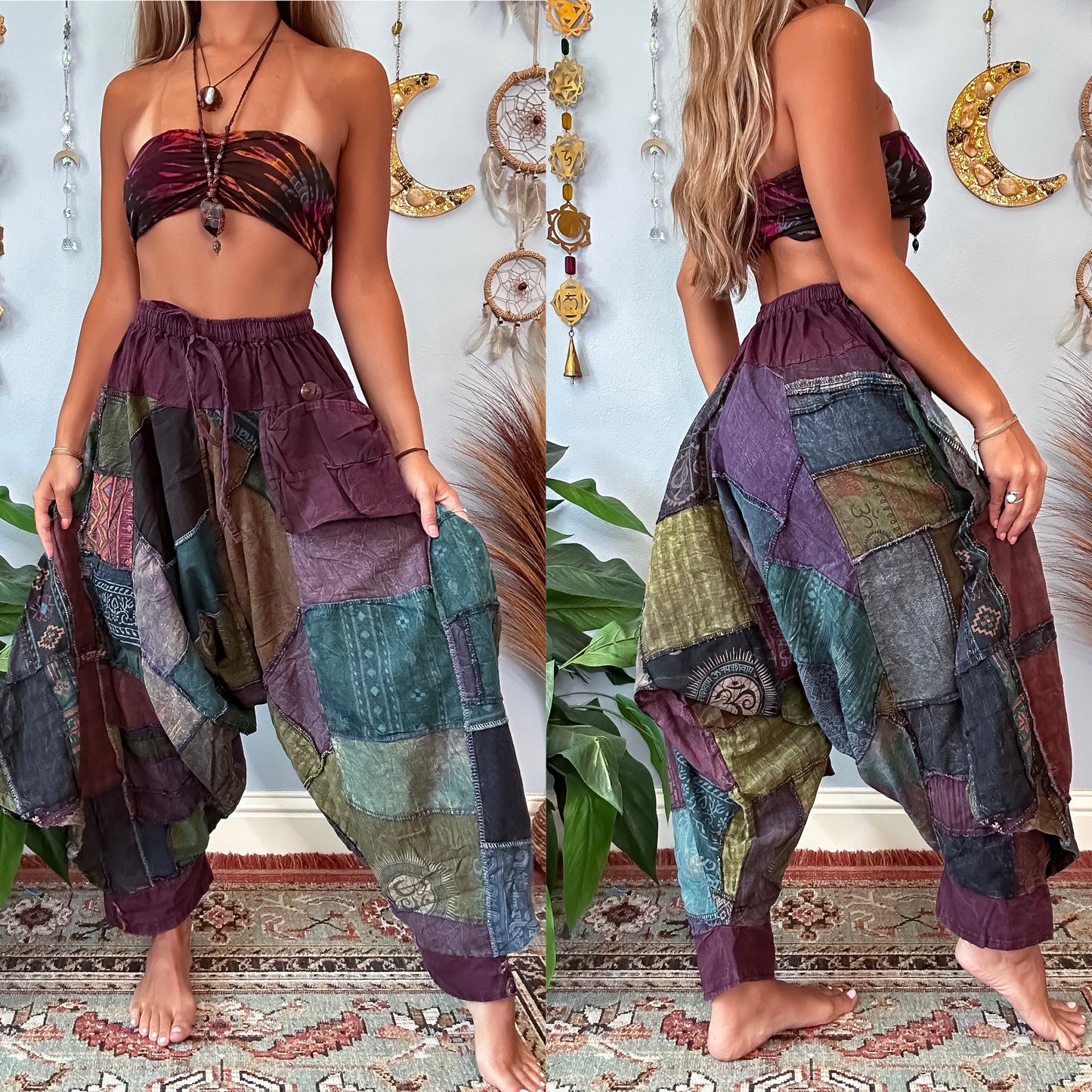WOODLAND DROP CROTCH TROUSERS
