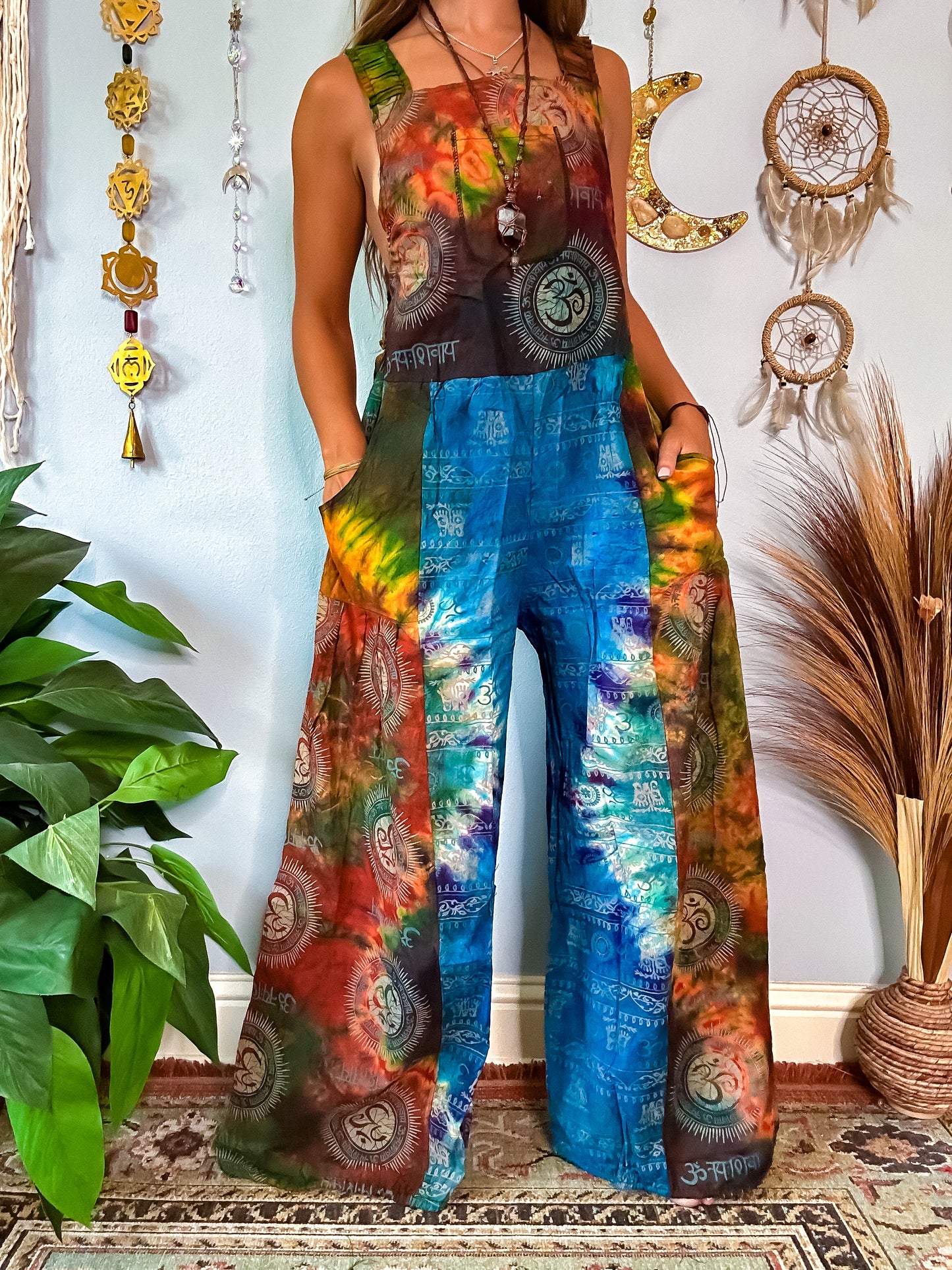 OMARI WIDE LEG OVERALLS