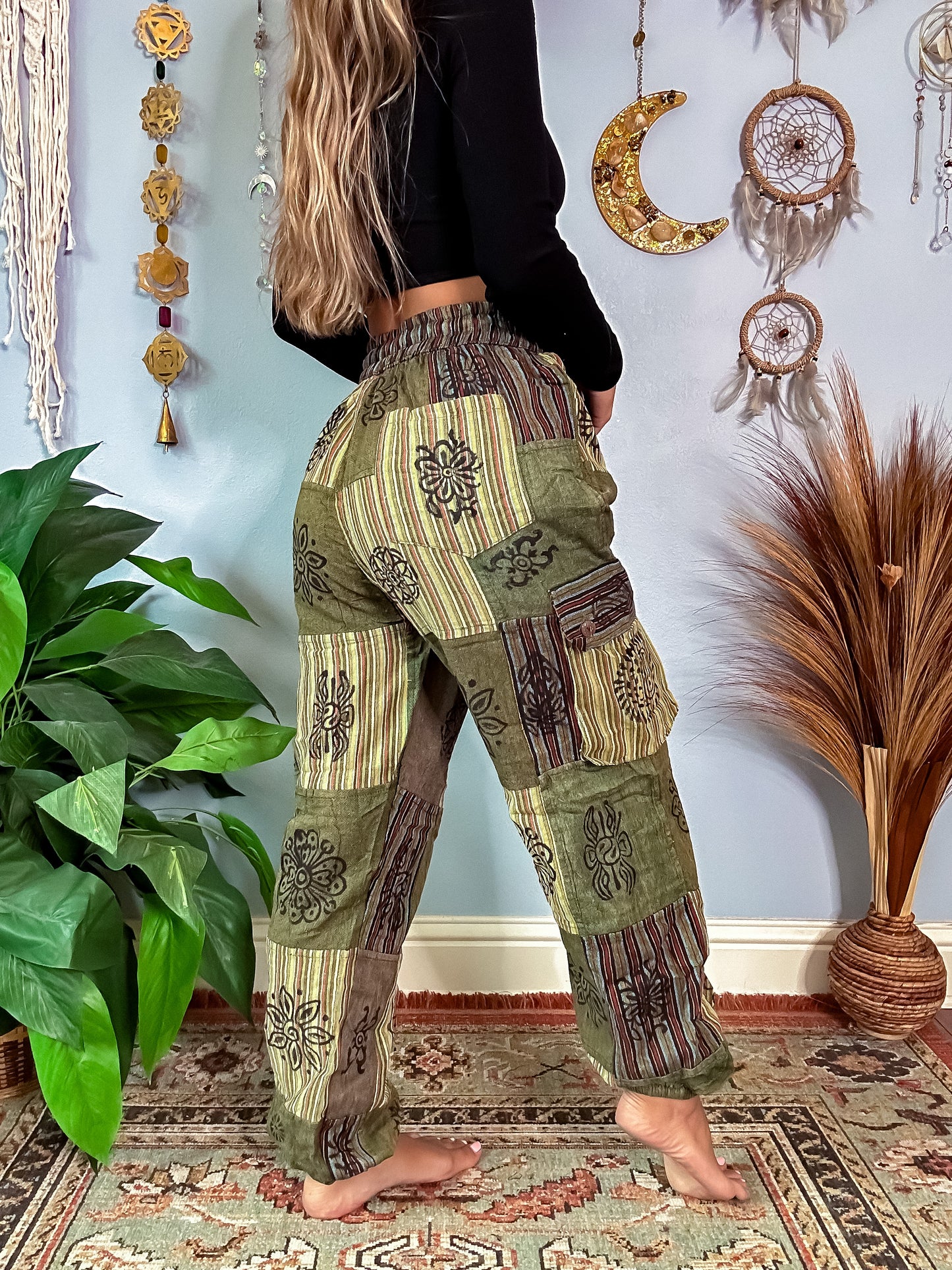 FORAGER HAREM TROUSERS - OLIVE