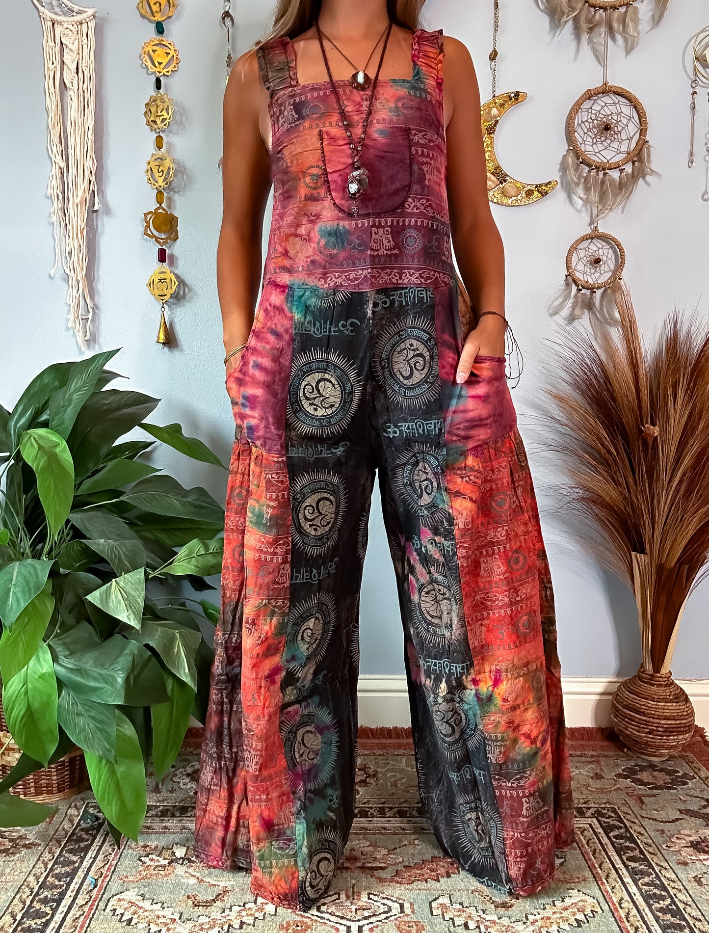 OMARI WIDE LEG OVERALLS