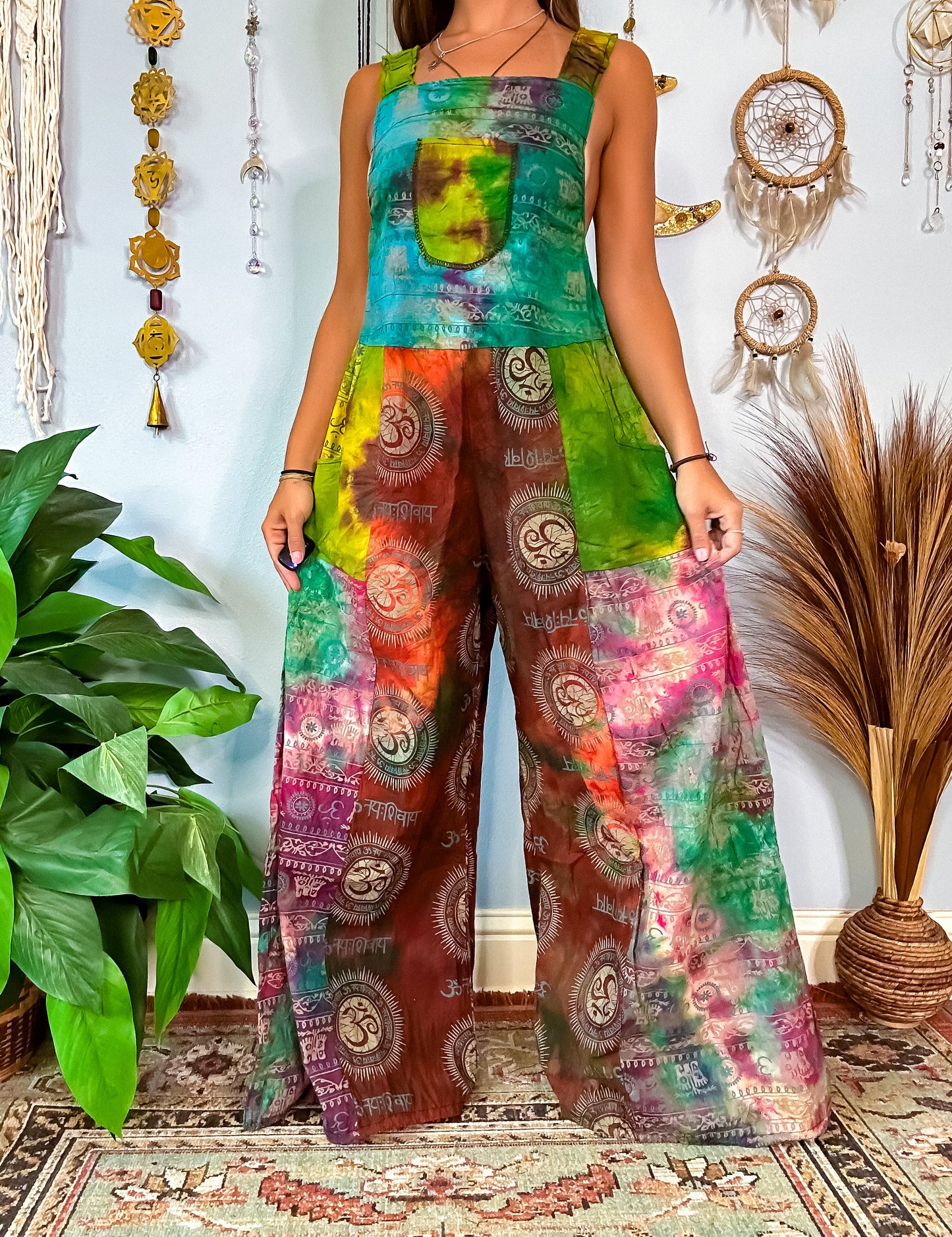 OMARI WIDE LEG OVERALLS