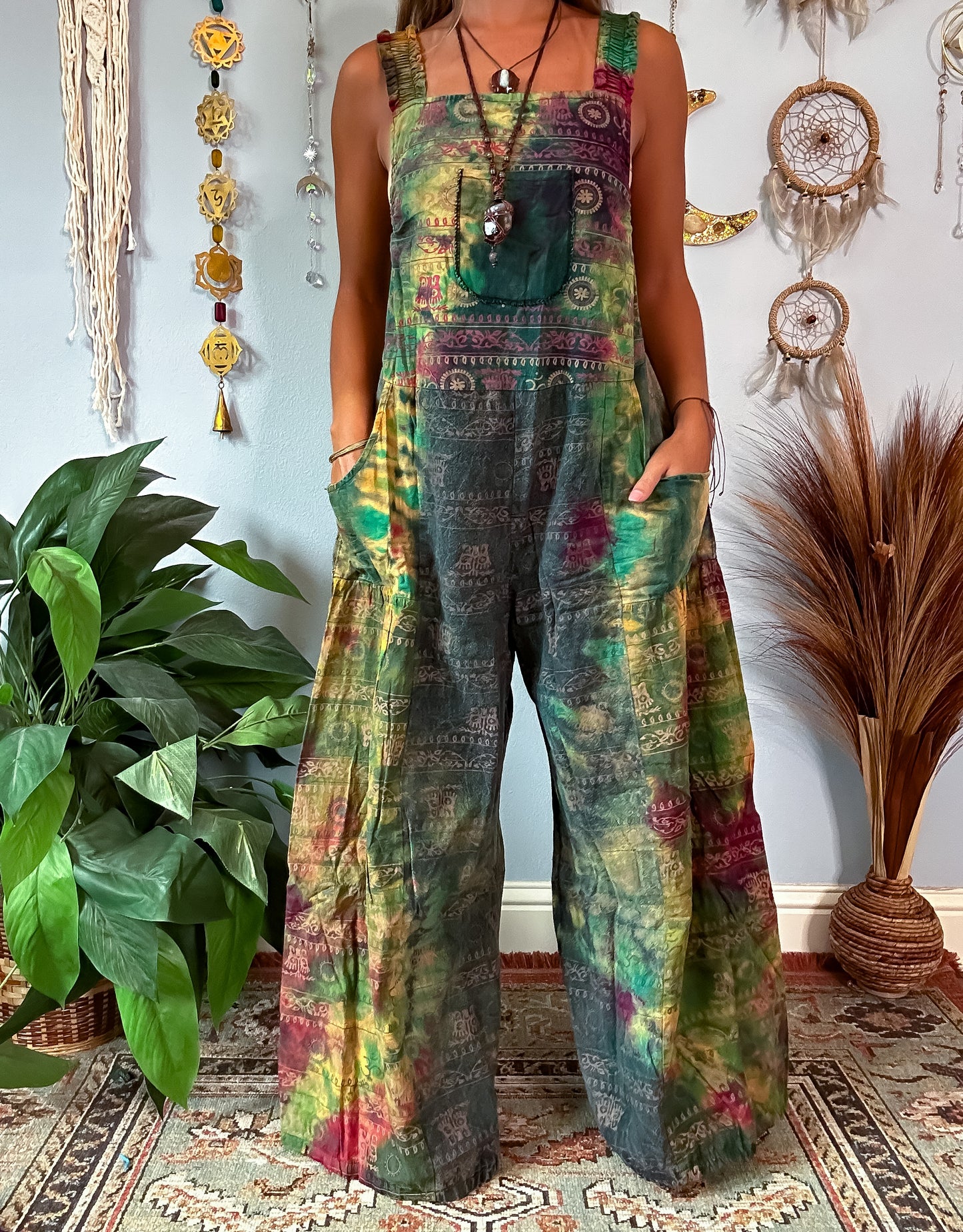 OMARI WIDE LEG OVERALLS