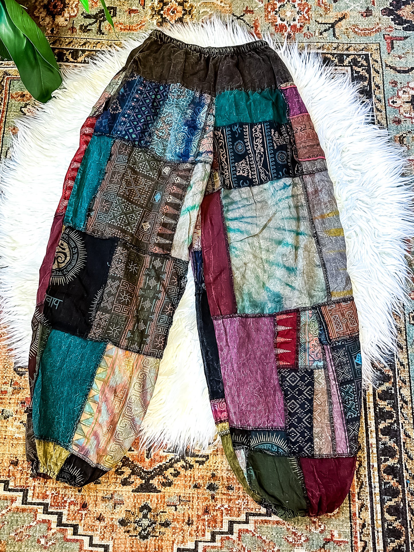 WOODLAND HAREM TROUSERS - EARTH