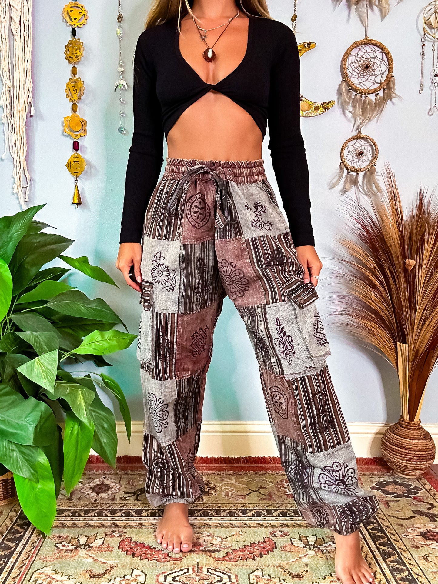 FORAGER HAREM TROUSERS - EARTH