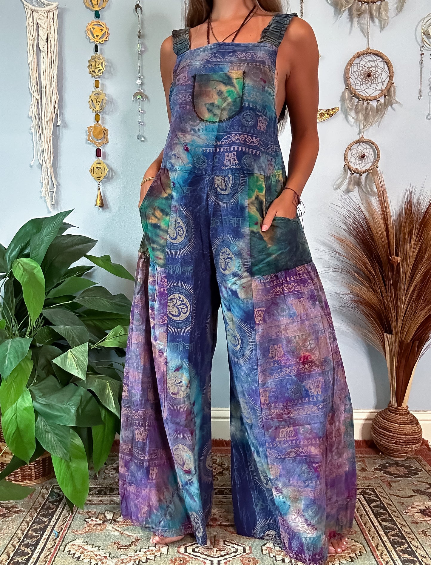 OMARI WIDE LEG OVERALLS