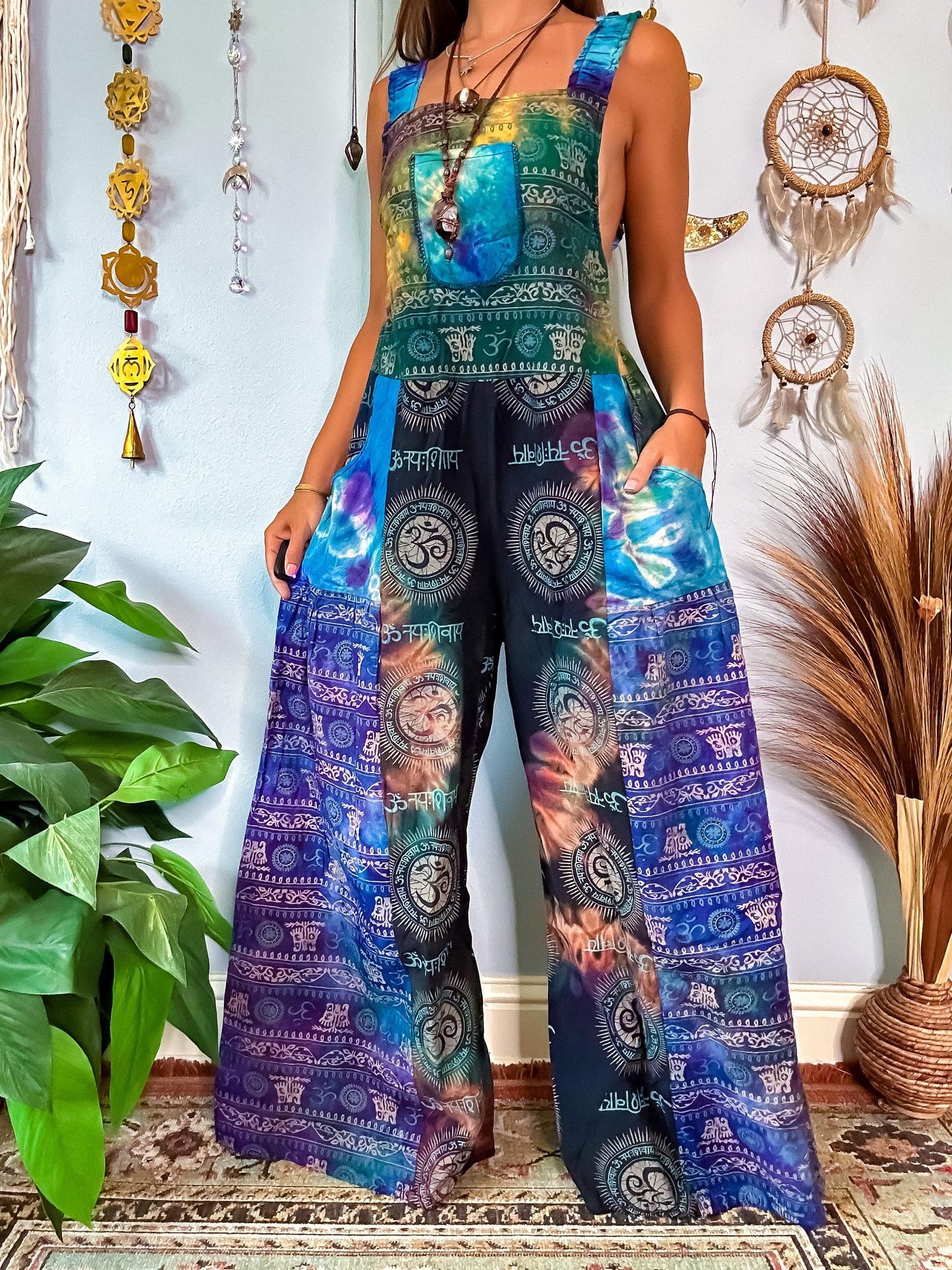 OMARI WIDE LEG OVERALLS
