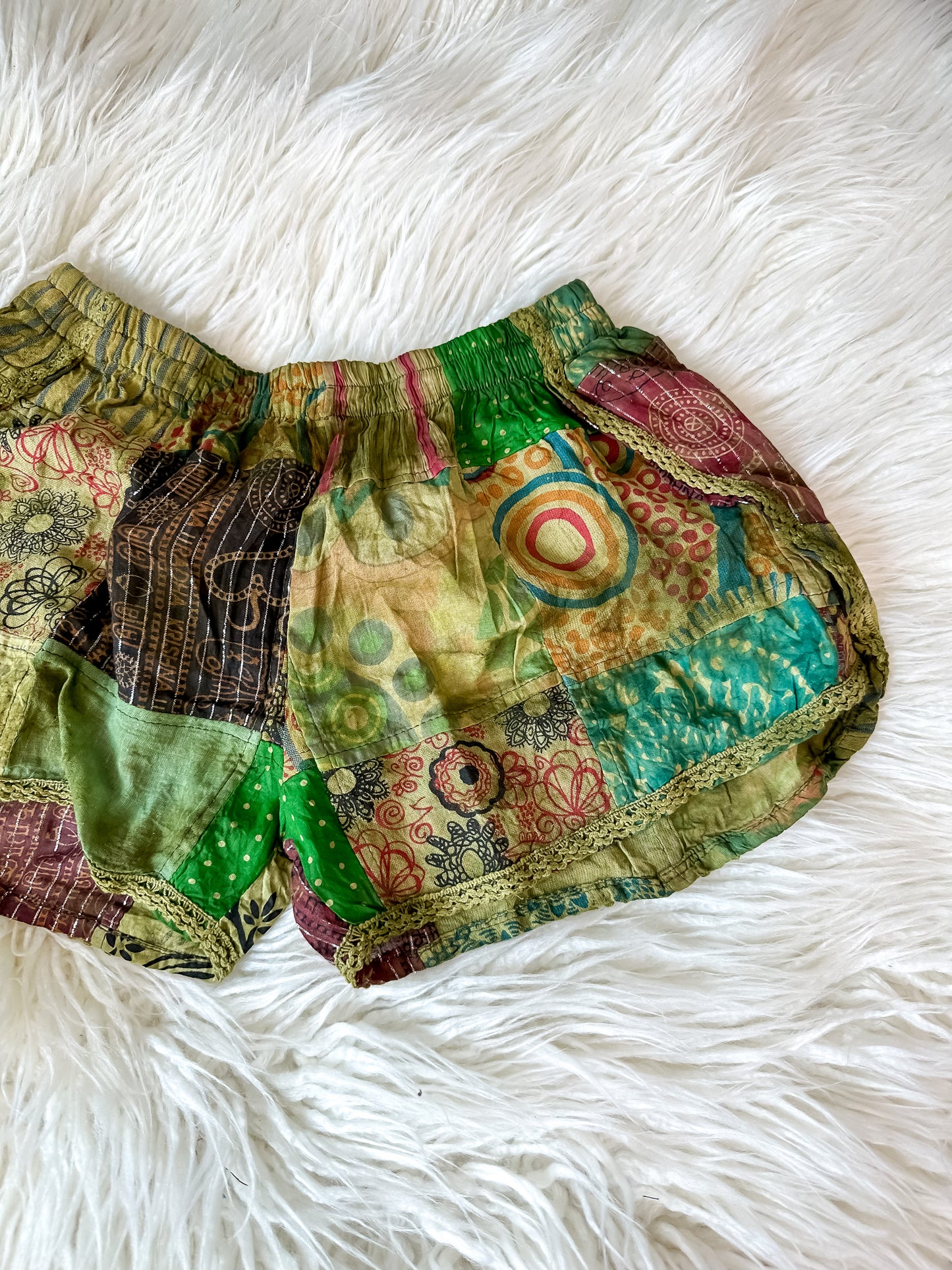 OLETTE LOW RISE SHORTS - OLIVE