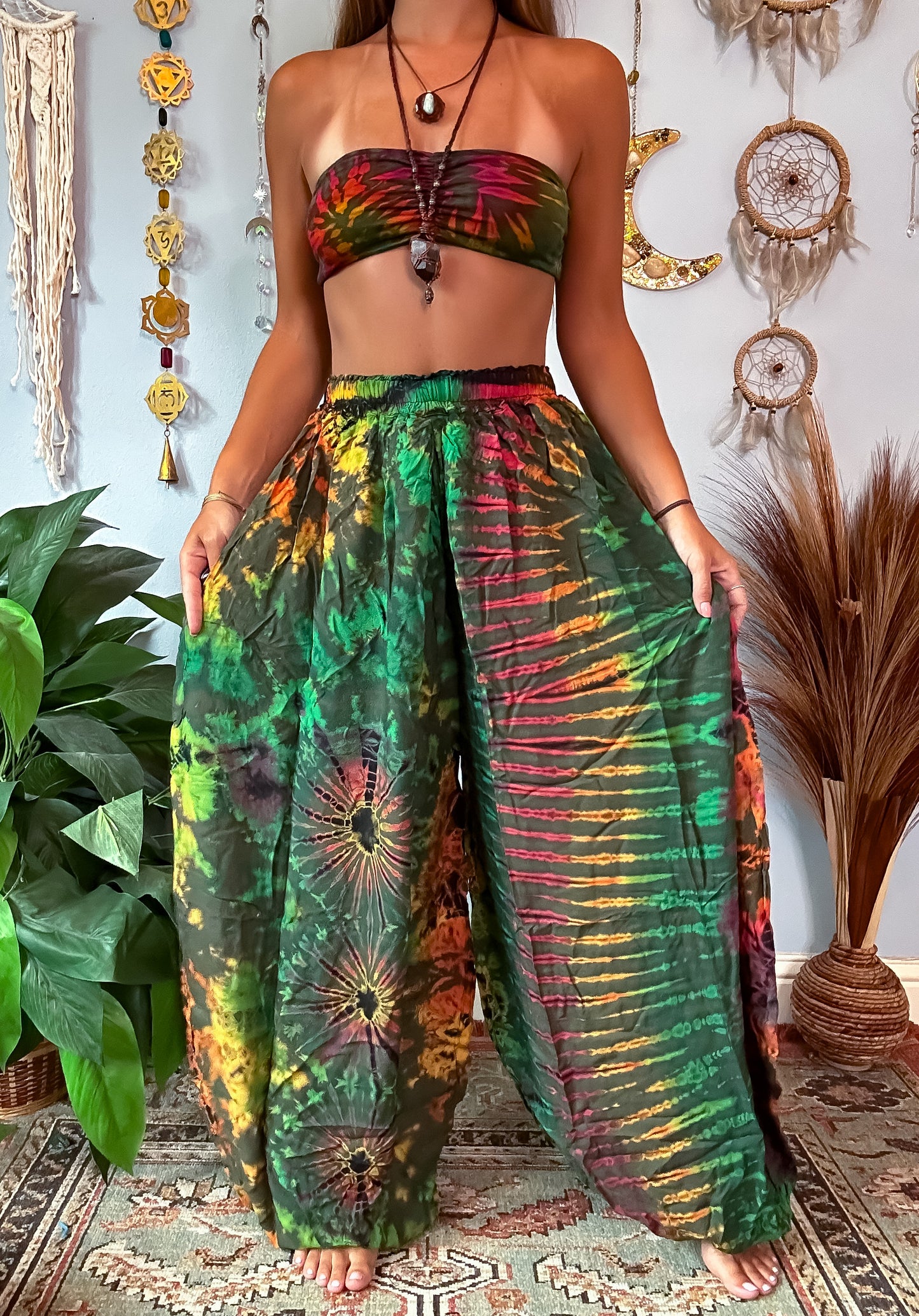 NOVA HAREM TROUSERS - FOREST