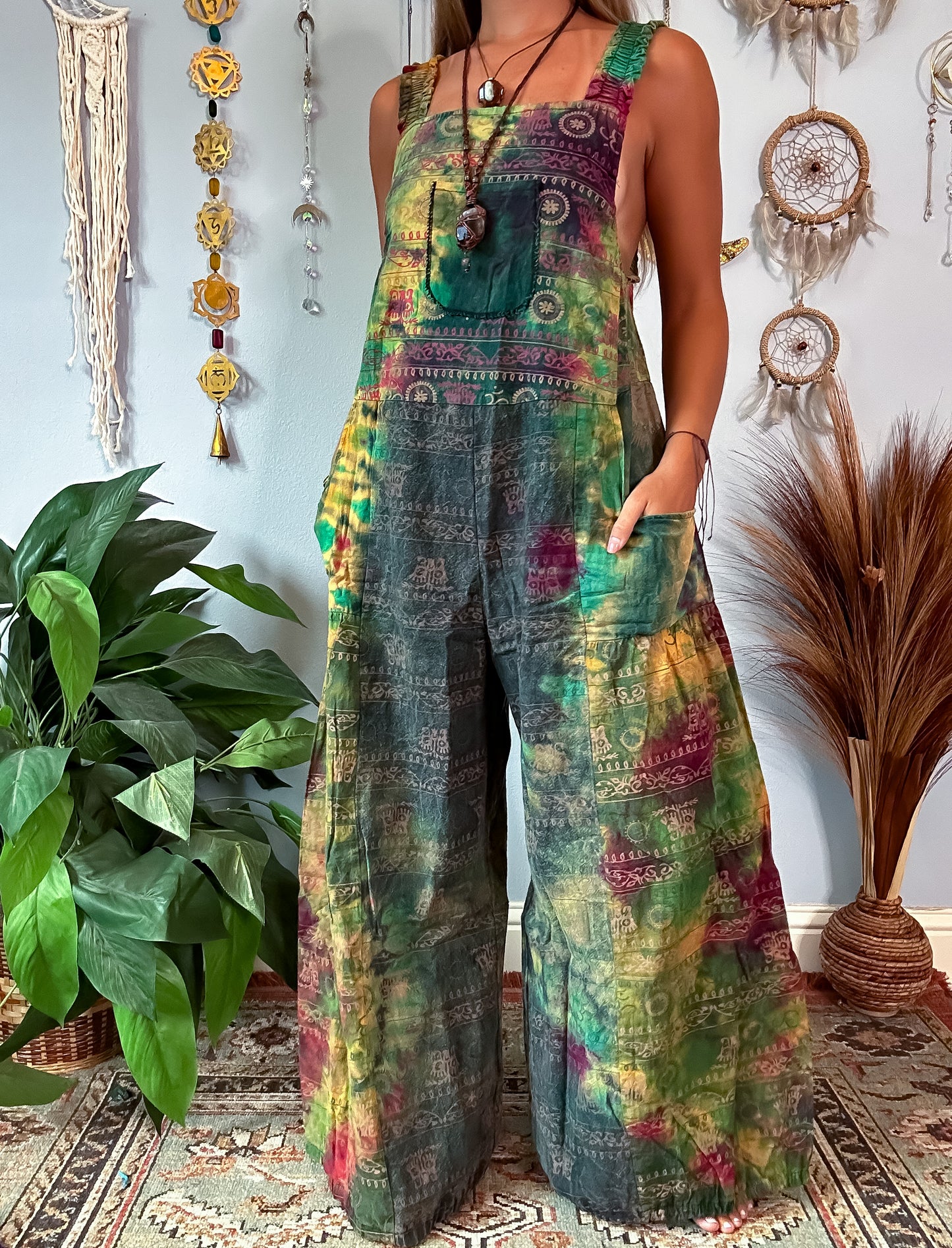 OMARI WIDE LEG OVERALLS