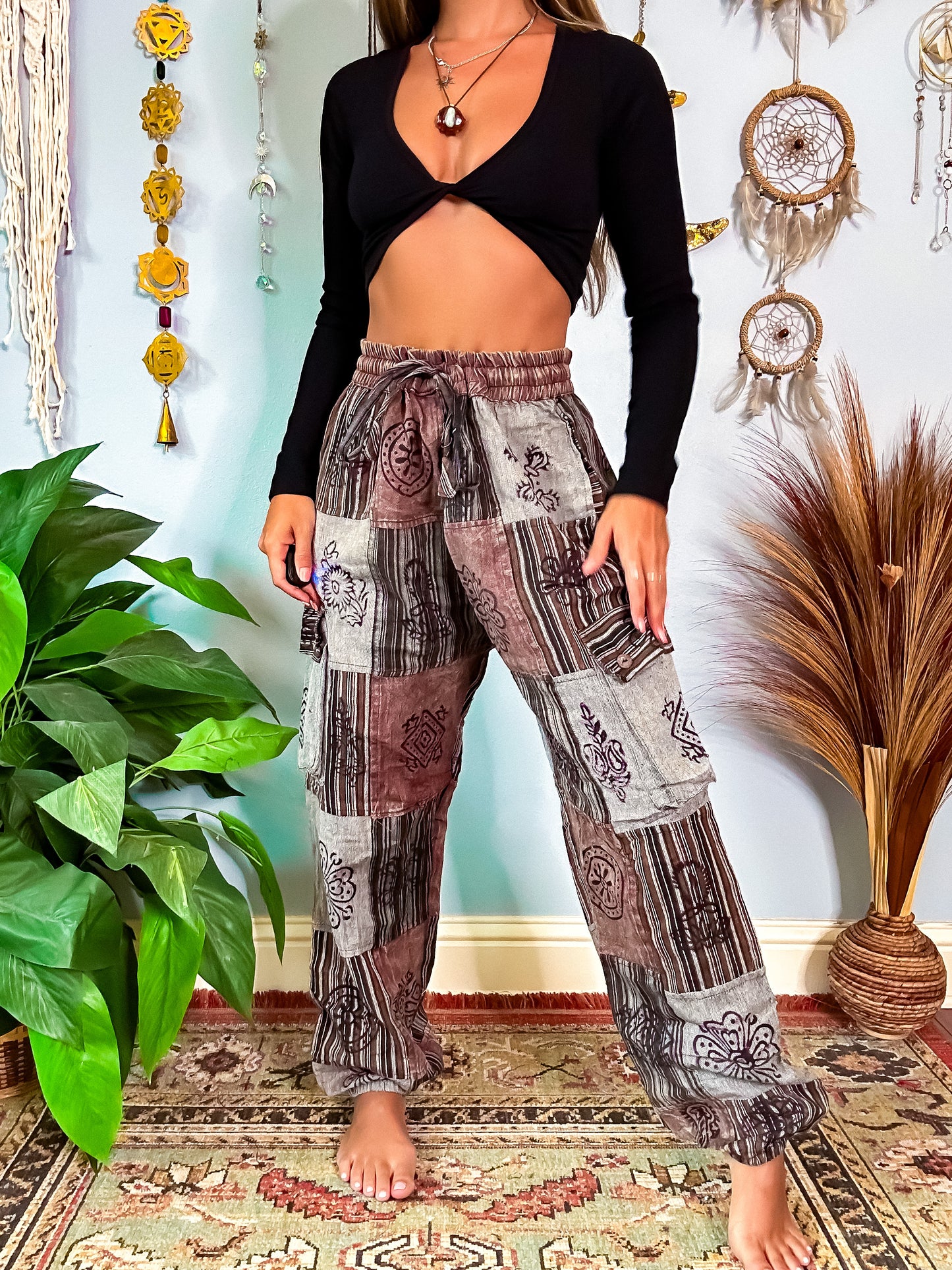 FORAGER HAREM TROUSERS - EARTH