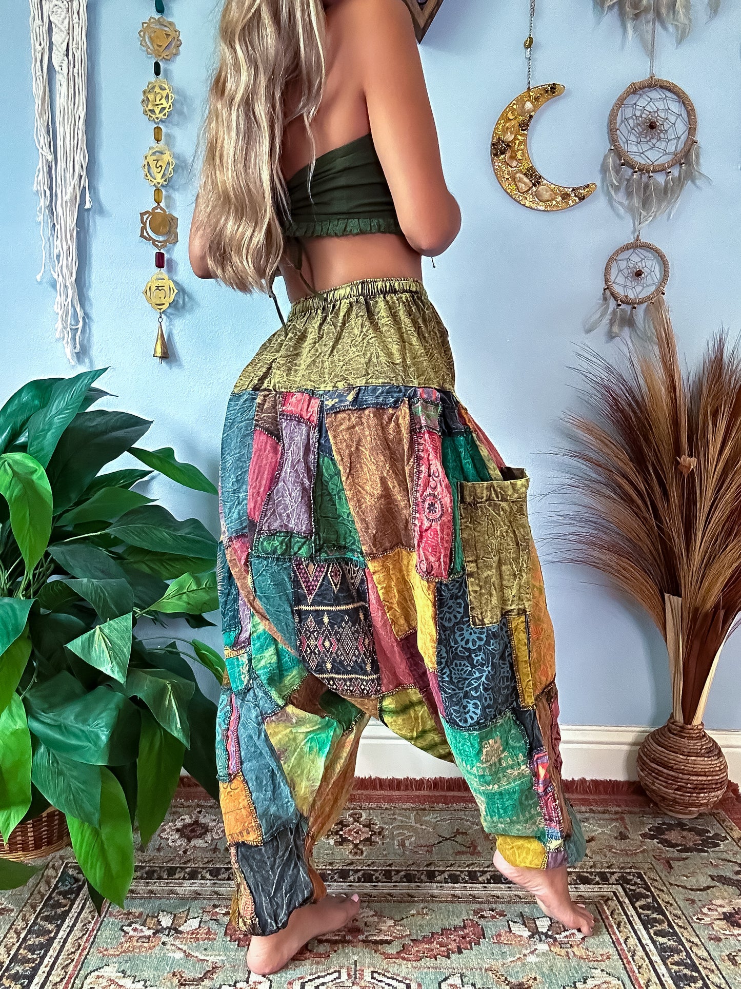 FORESTER HAREM TROUSERS - LIGHT FOREST