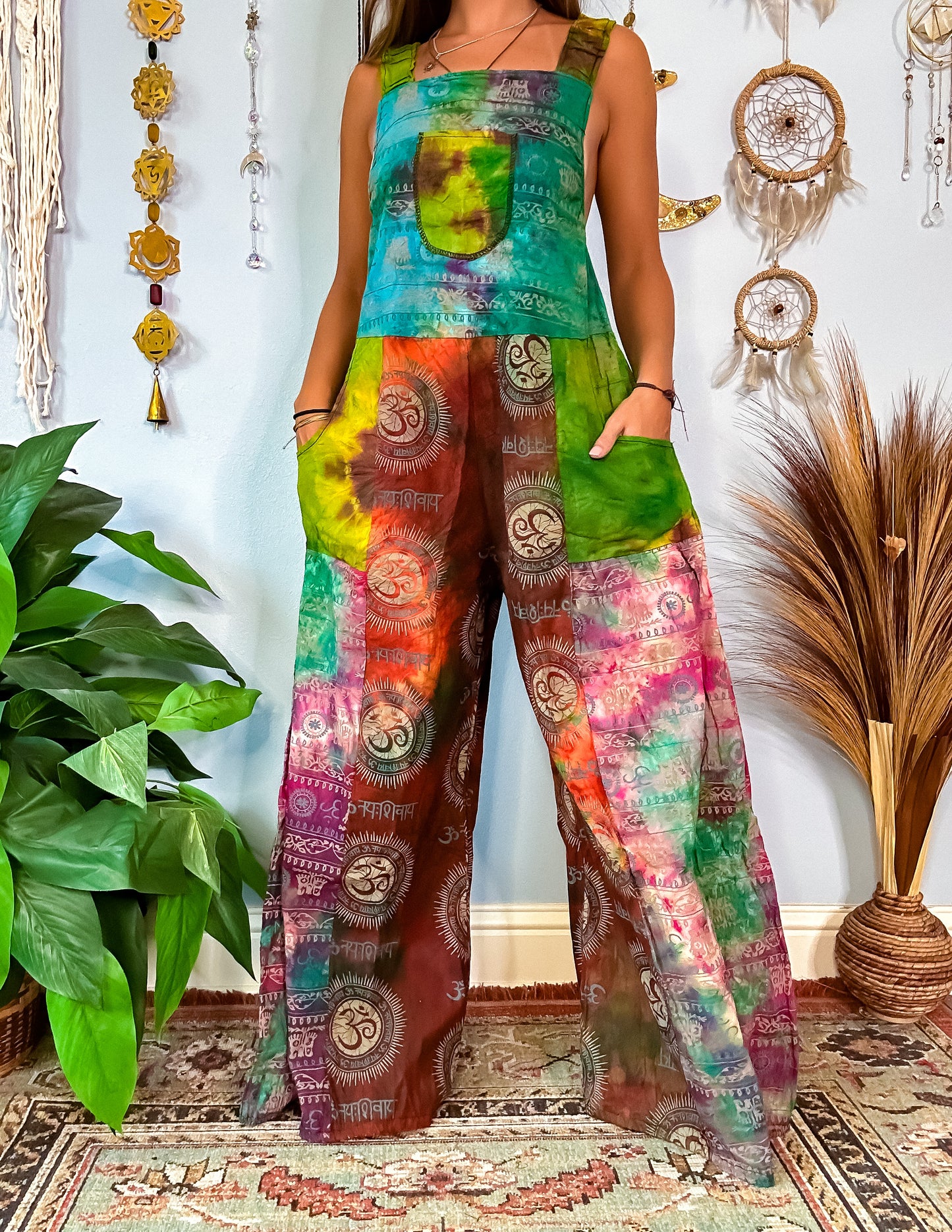OMARI WIDE LEG OVERALLS