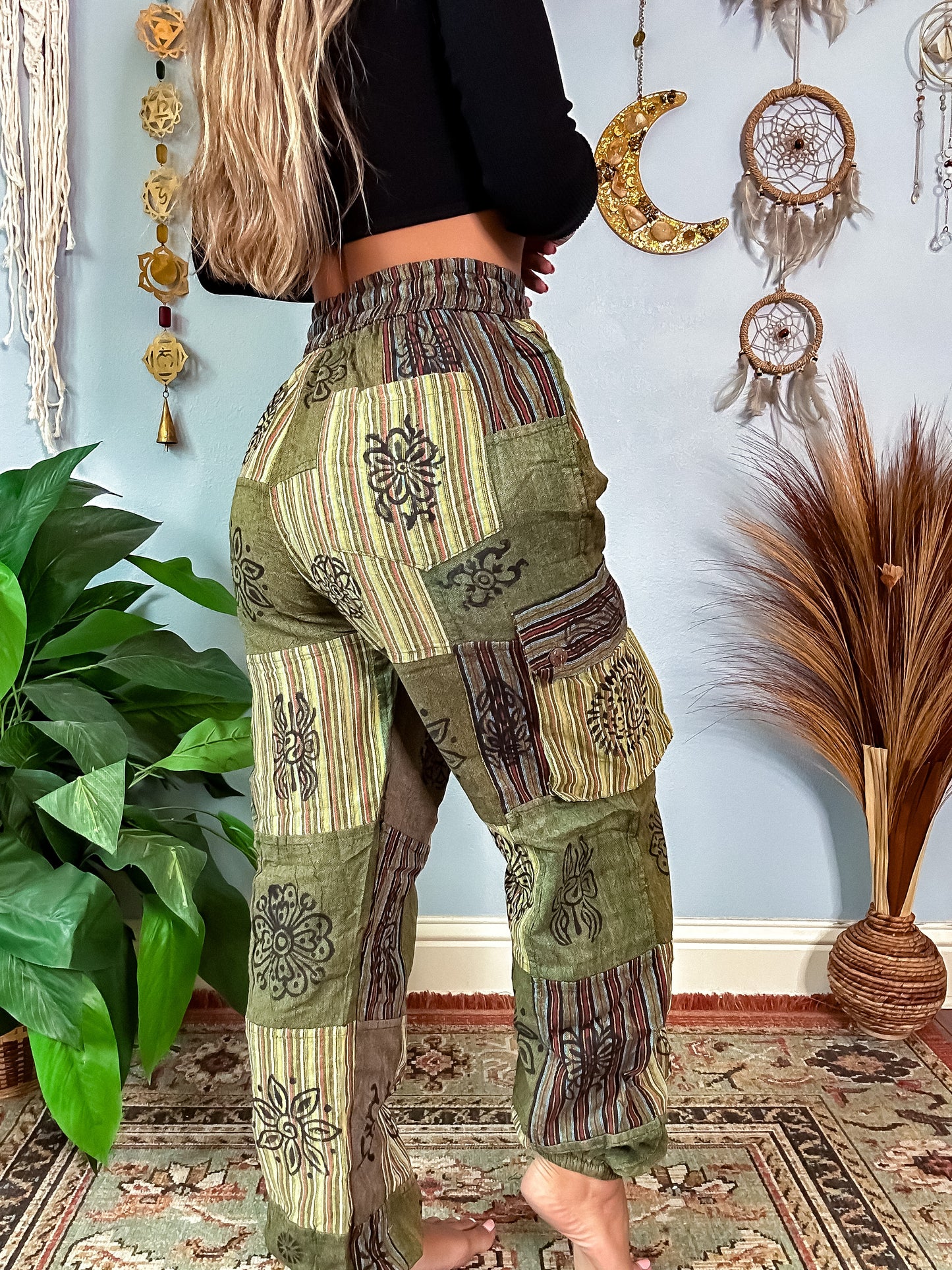 FORAGER HAREM TROUSERS - OLIVE