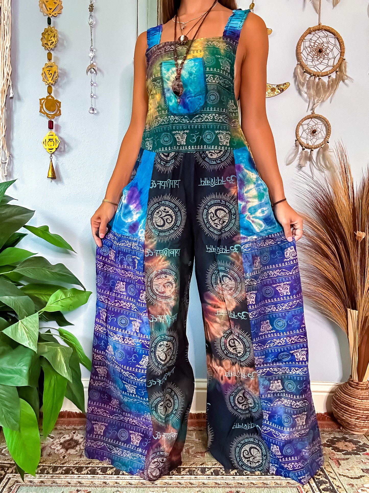 OMARI WIDE LEG OVERALLS