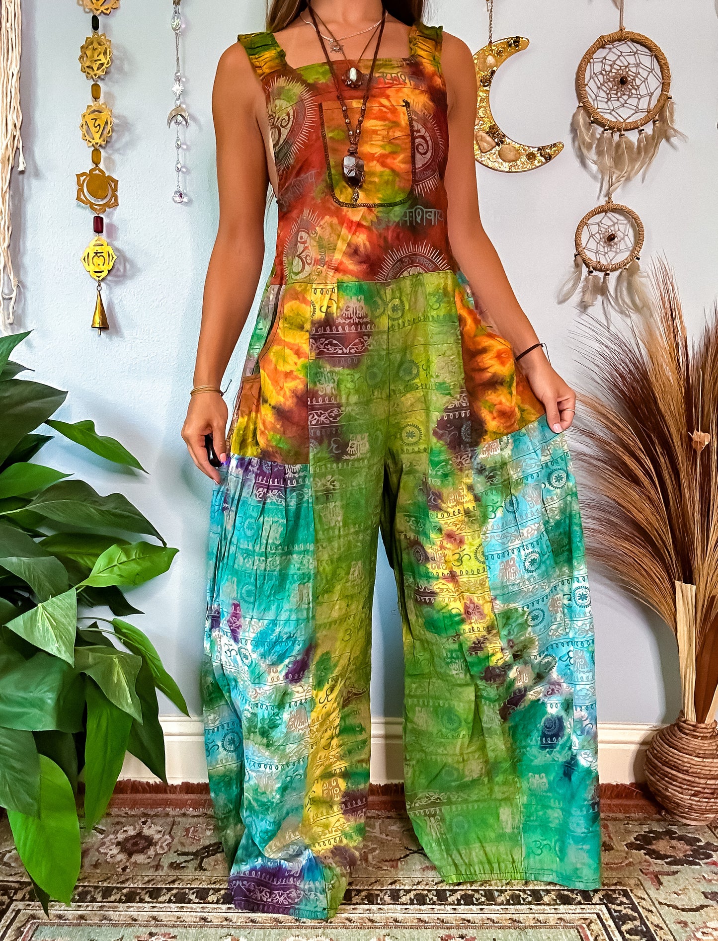 OMARI WIDE LEG OVERALLS