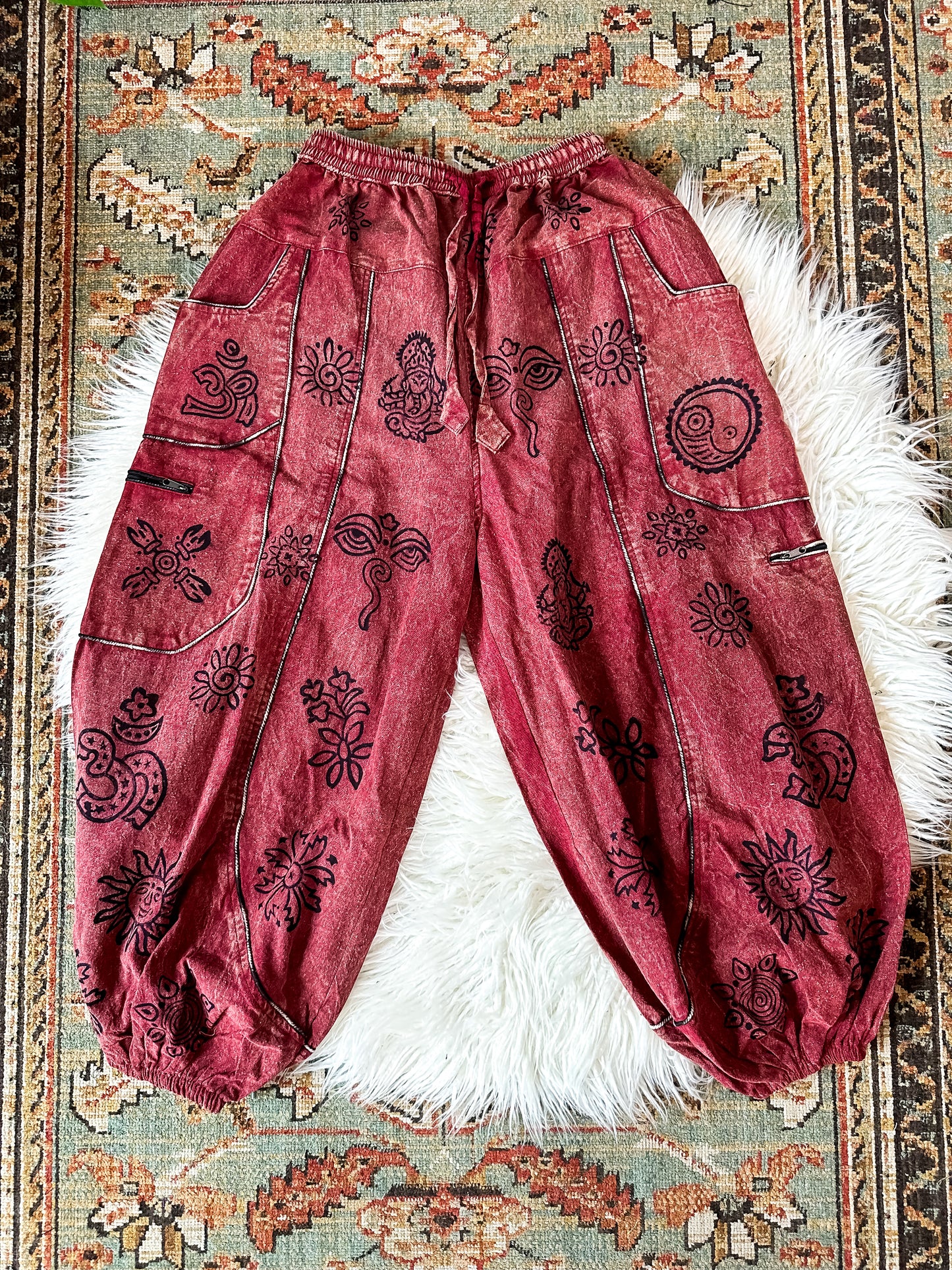 CELESTIA HAREM TROUSERS - RUST