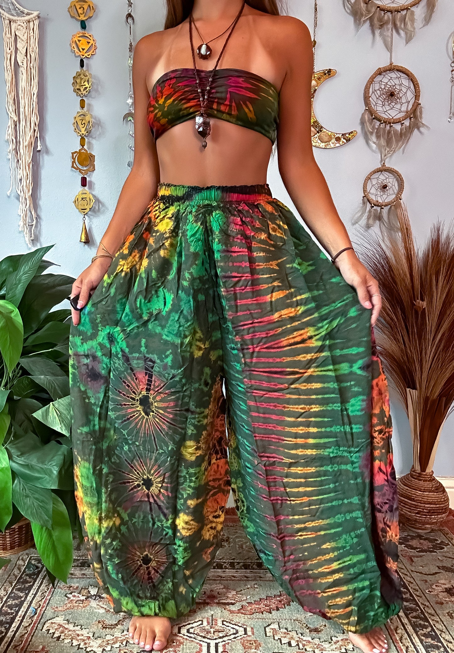NOVA HAREM TROUSERS - FOREST
