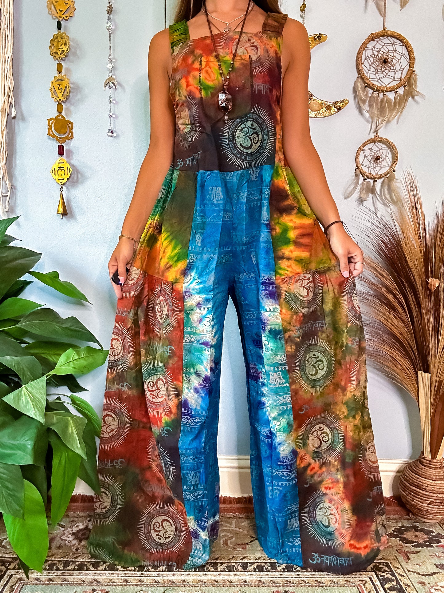 OMARI WIDE LEG OVERALLS