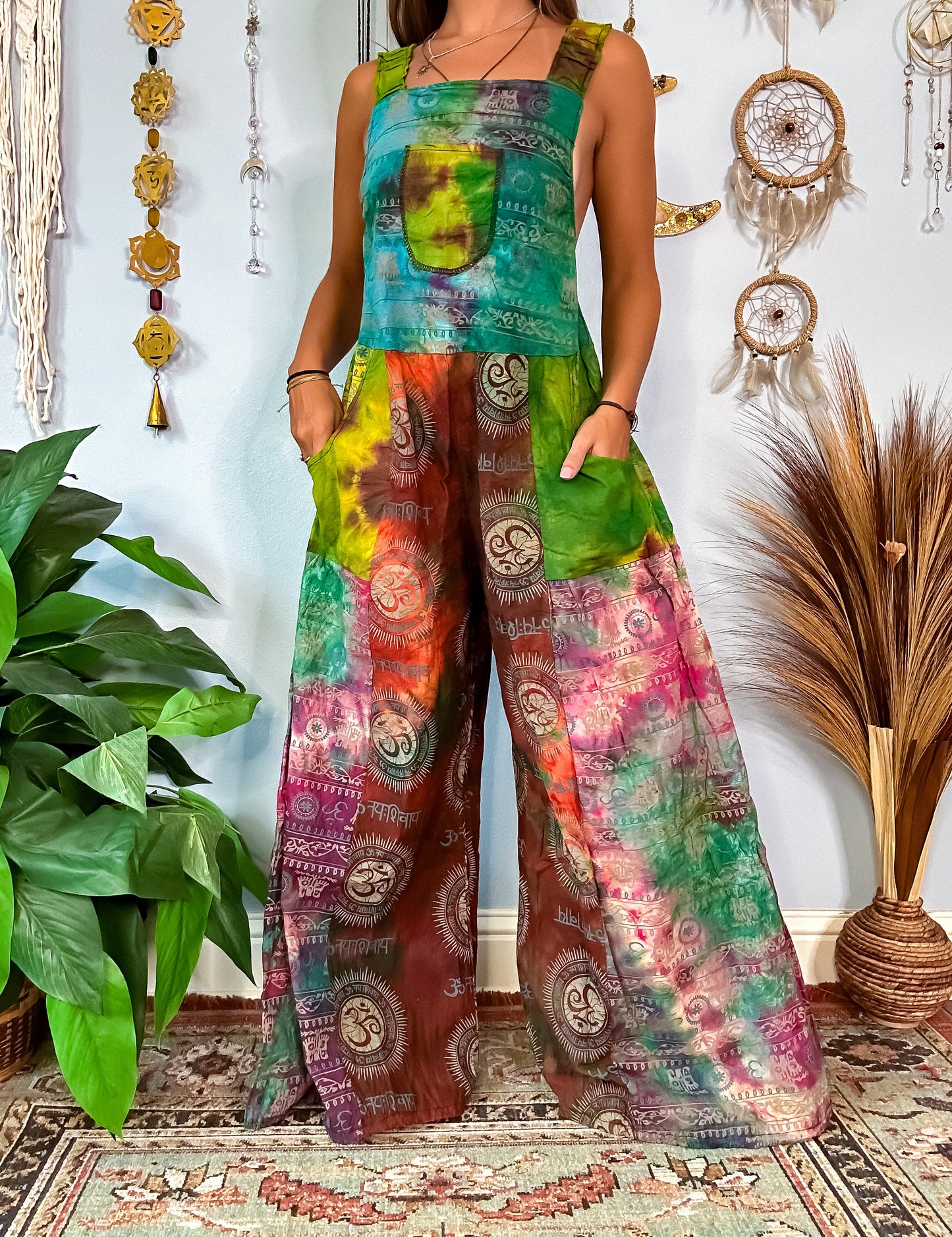 OMARI WIDE LEG OVERALLS