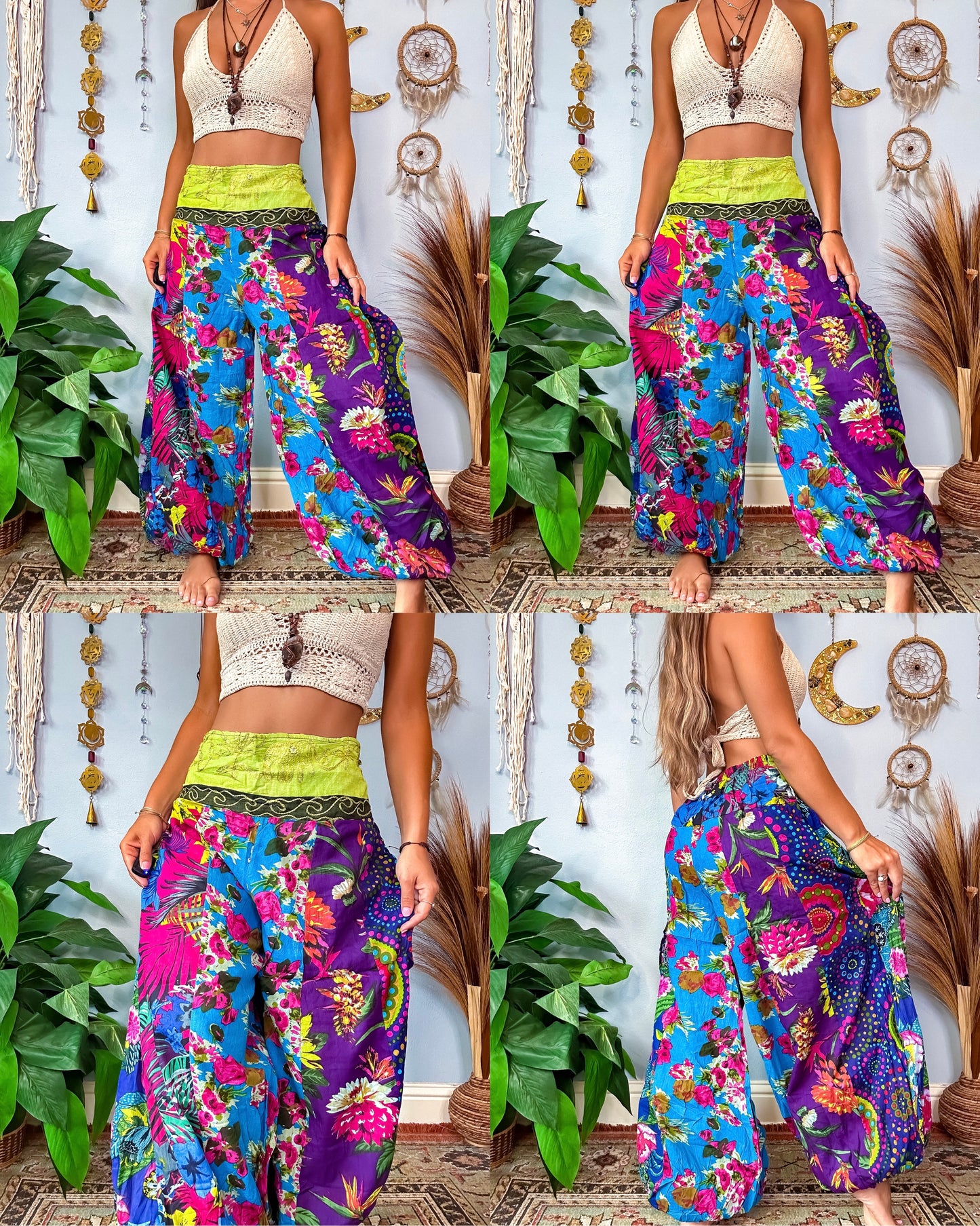CORDELIA PATCHWORK HAREM TROUSERS