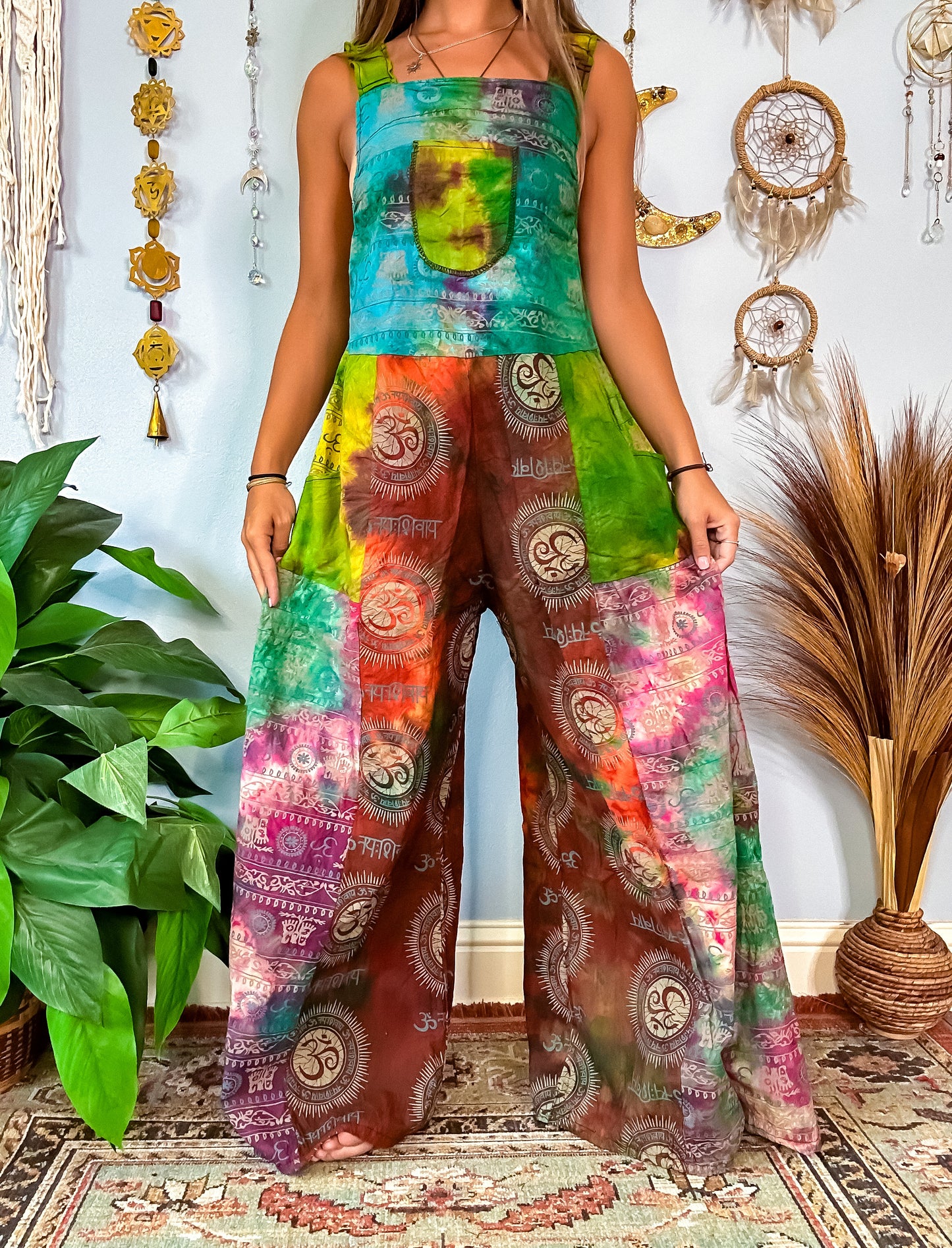 OMARI WIDE LEG OVERALLS